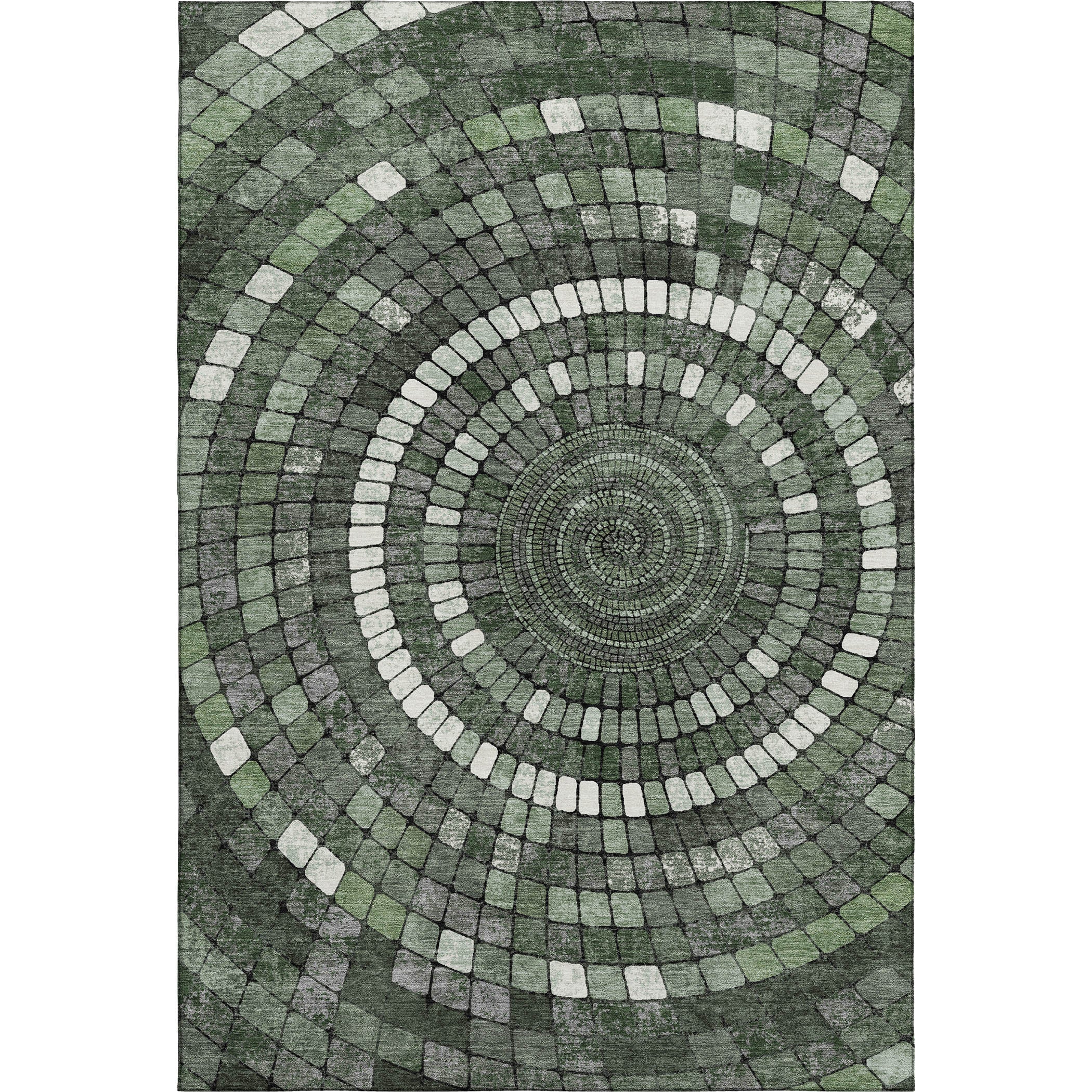 Siena Machine Washable Transitional Sage Green Rug 2'6" x 3'10" #shape_Rectangle