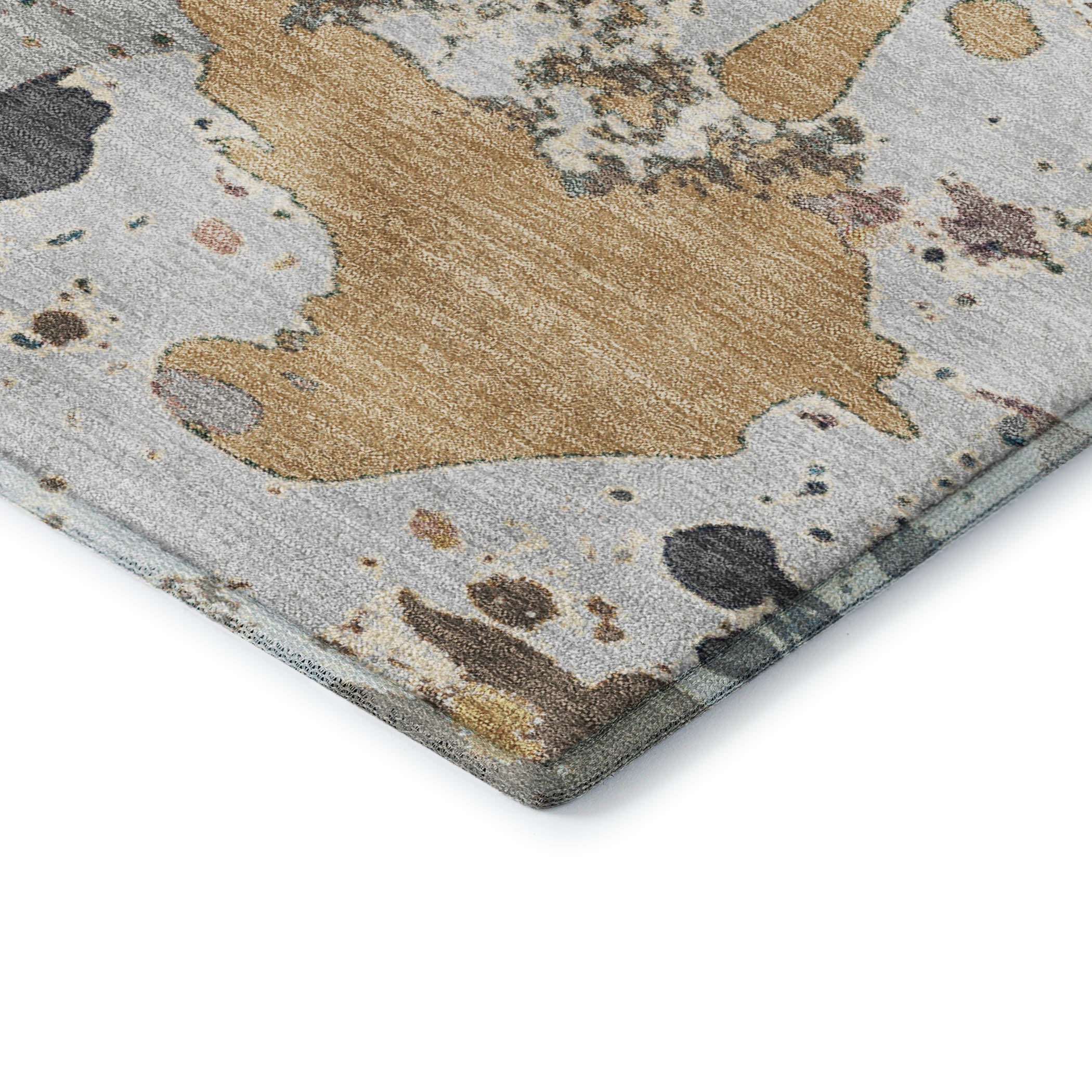 Marrakech Machine Washable Transitional Gray Rug 1'8" x 2'6" #shape_Rectangle
