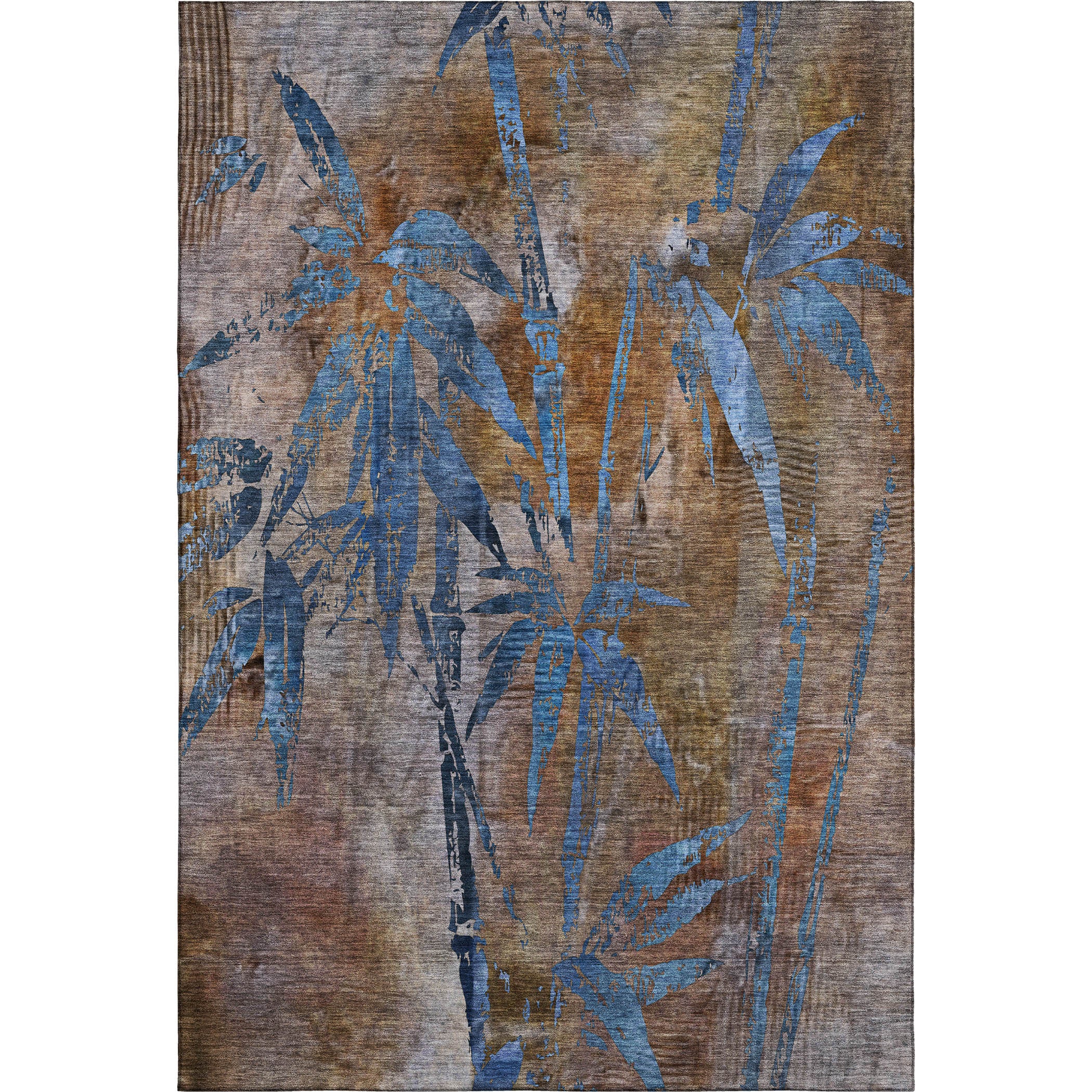Vienna Machine Washable Transitional Brown Rug 2'6" x 3'10" #shape_Rectangle