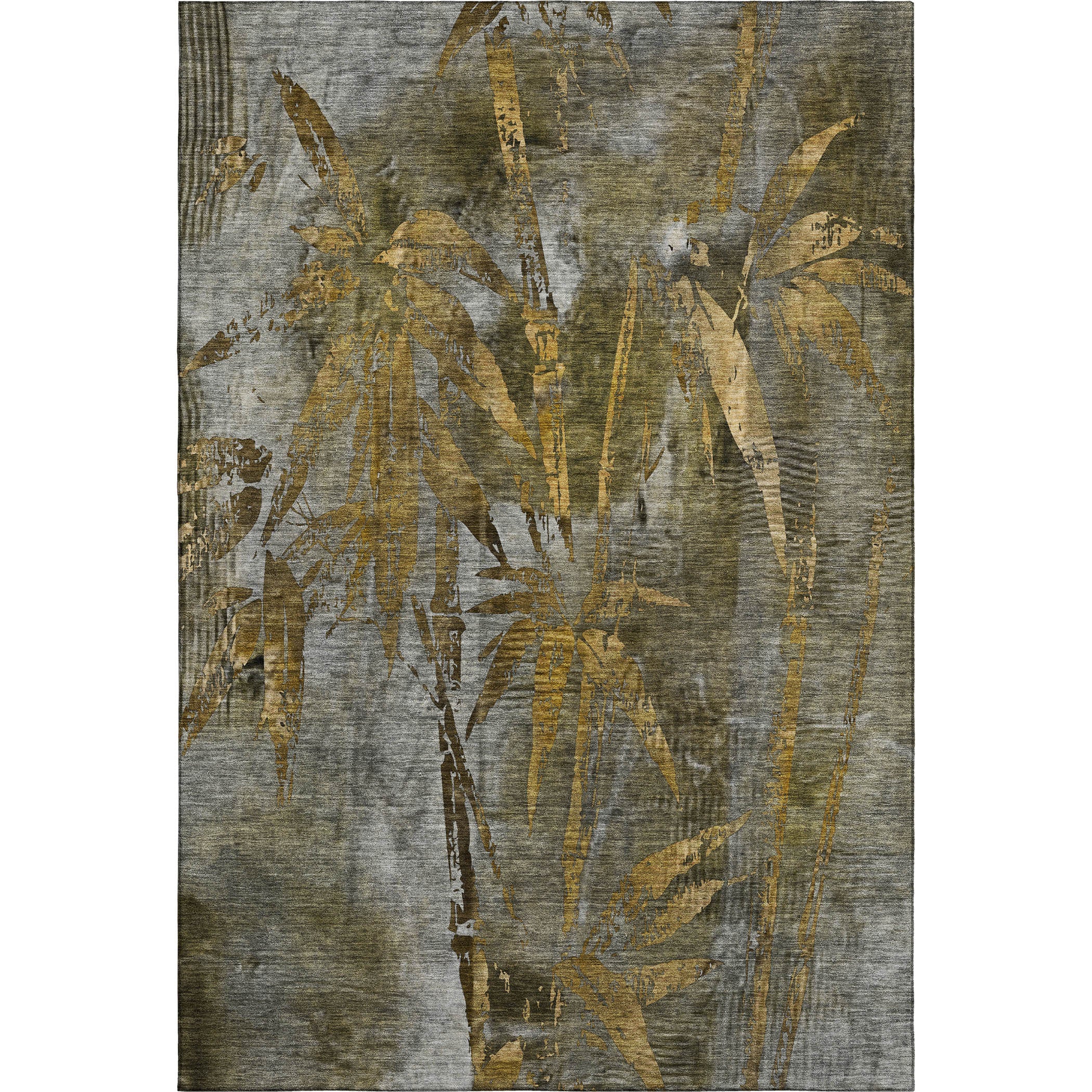 Vienna Machine Washable Transitional Pewter Gray Rug 2'6" x 3'10" #shape_Rectangle