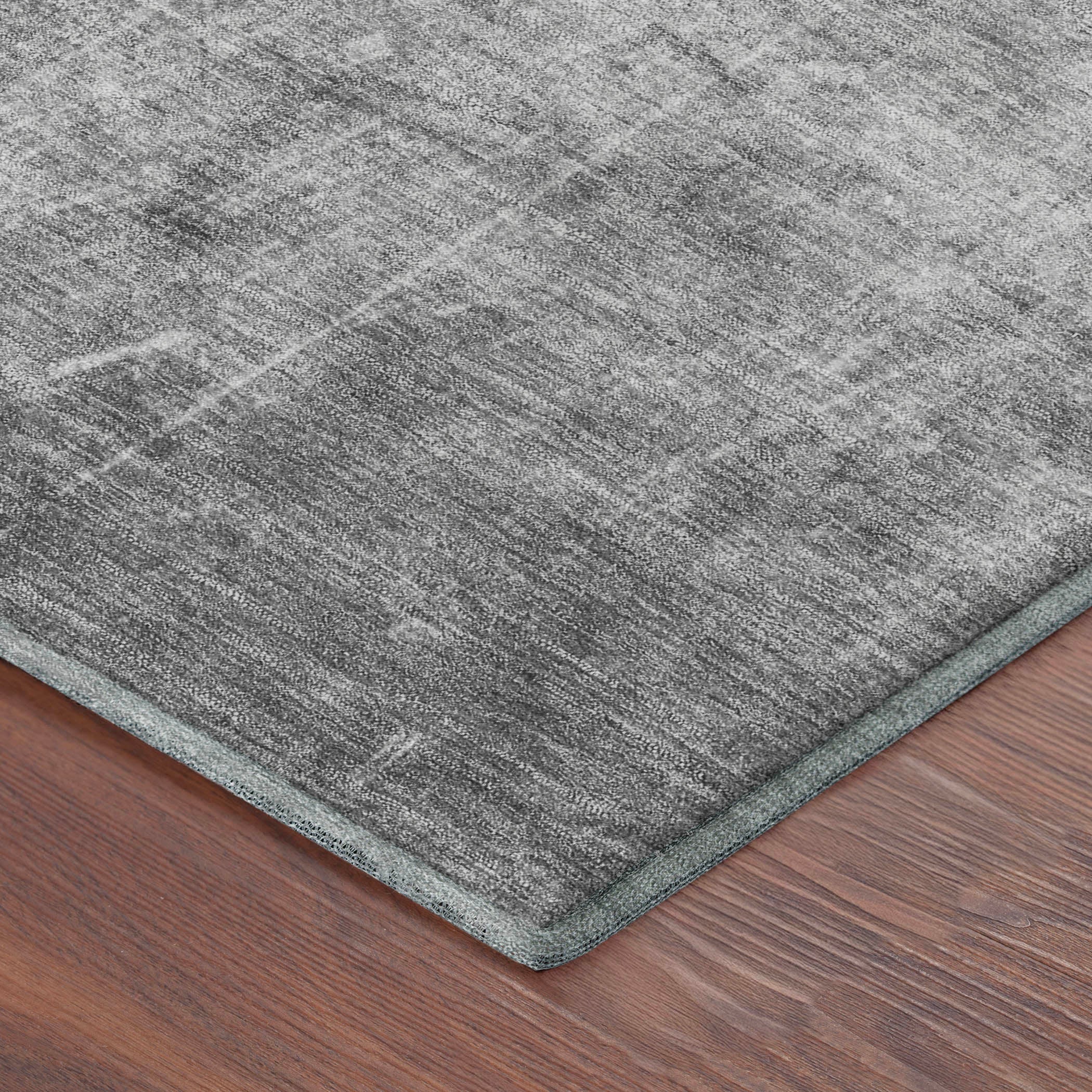 Oaxaca Machine Washable Transitional Gray Rug 1'8" x 2'6" #shape_Rectangle
