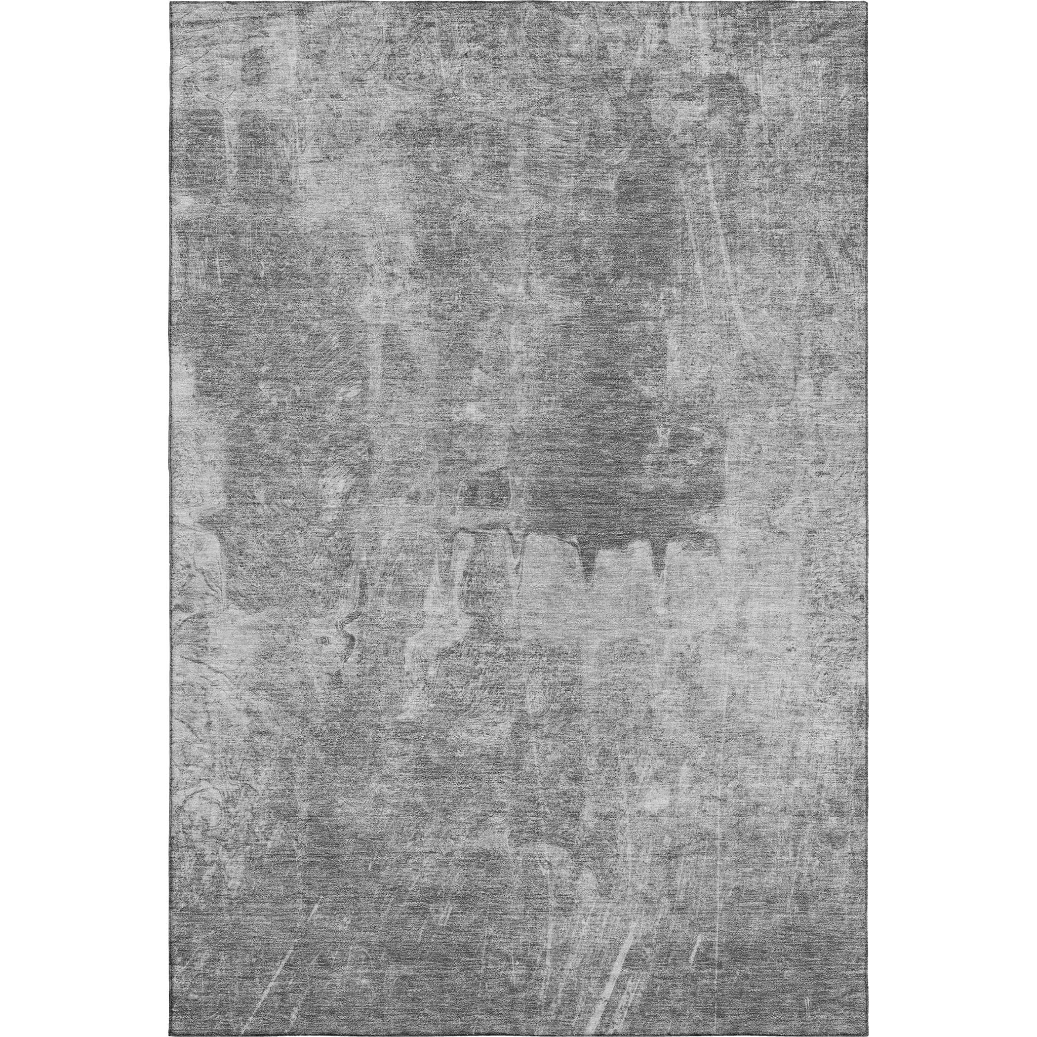 Oaxaca Machine Washable Transitional Gray Rug 2'6" x 3'10" #shape_Rectangle