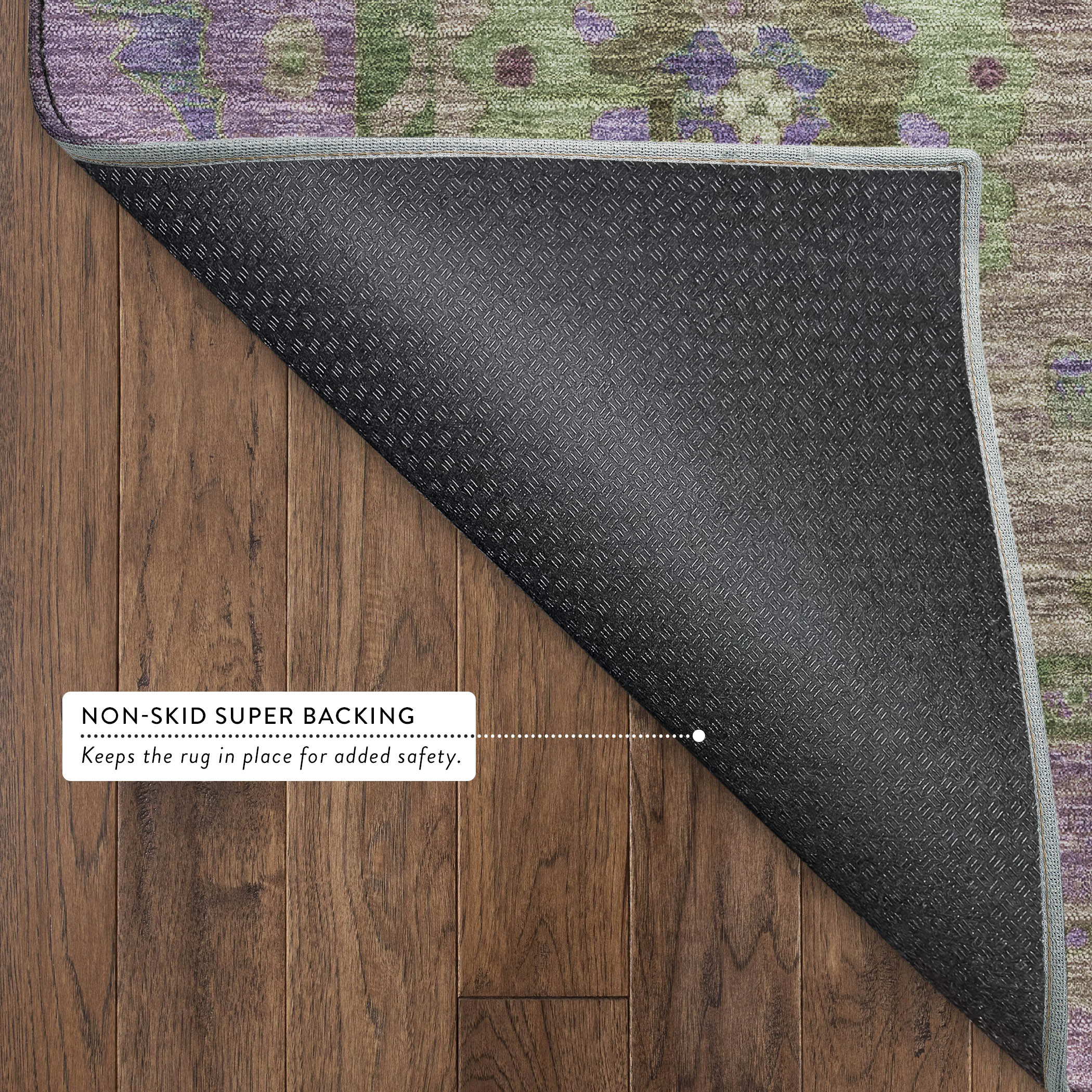 Kathmandu Machine Washable Traditional Brown Rug 1'8" x 2'6" #shape_Rectangle