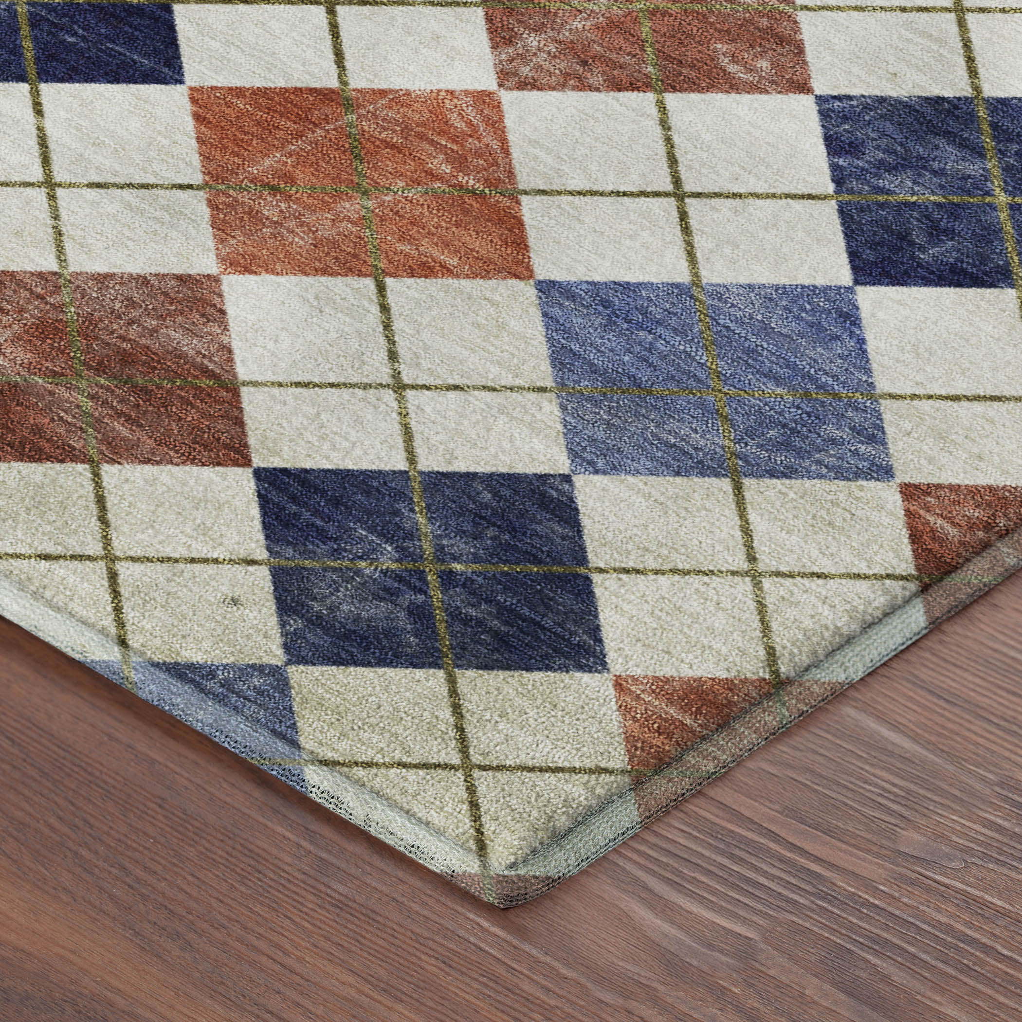 Marrakech Machine Washable Transitional Orange Rug 1'8" x 2'6" #shape_Rectangle