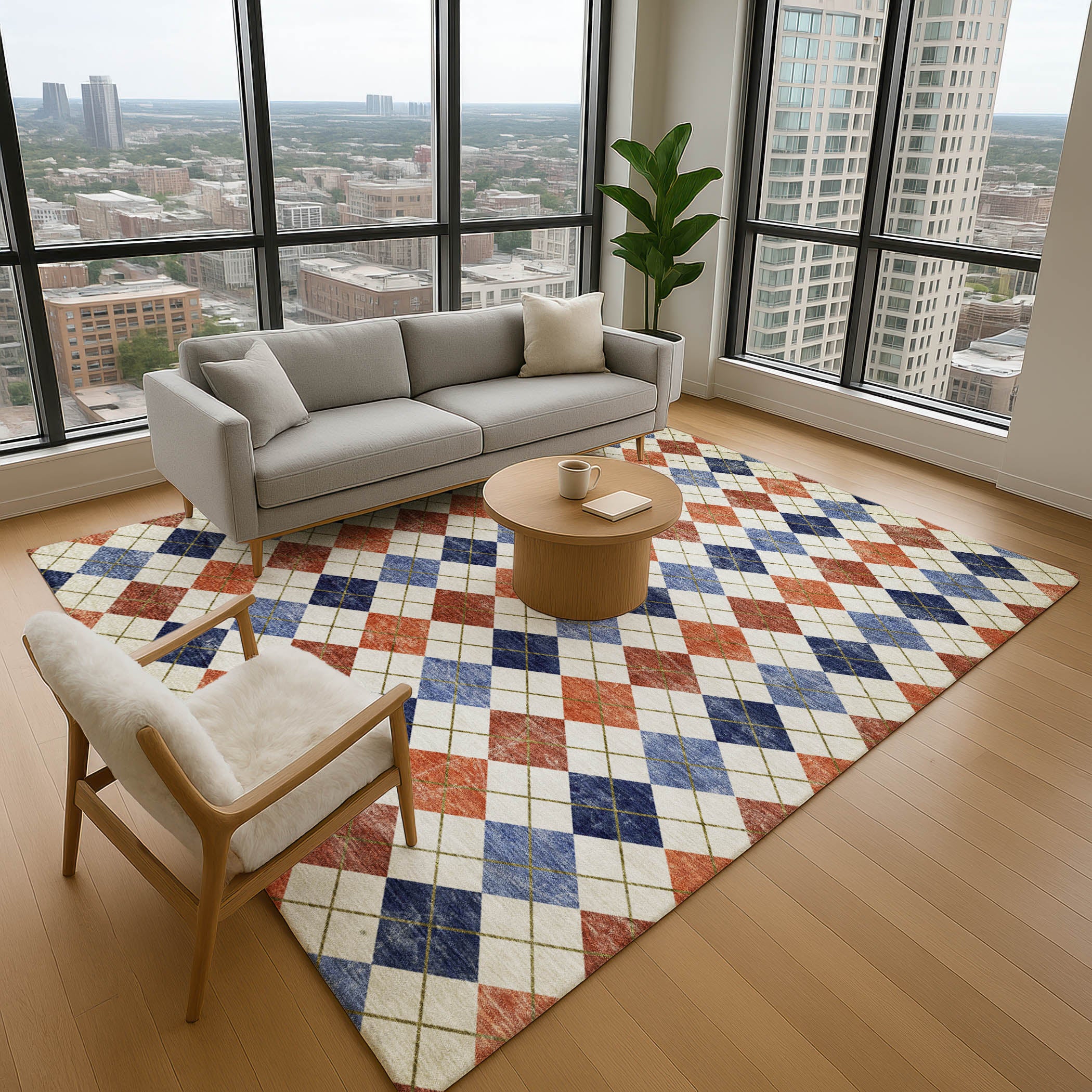Marrakech Machine Washable Transitional Orange Rug 2'6" x 3'10" #shape_Rectangle