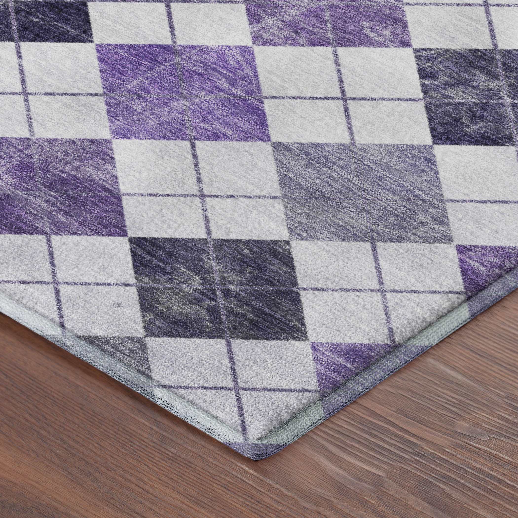Marrakech Machine Washable Transitional Plum Purple Rug 1'8" x 2'6" #shape_Rectangle