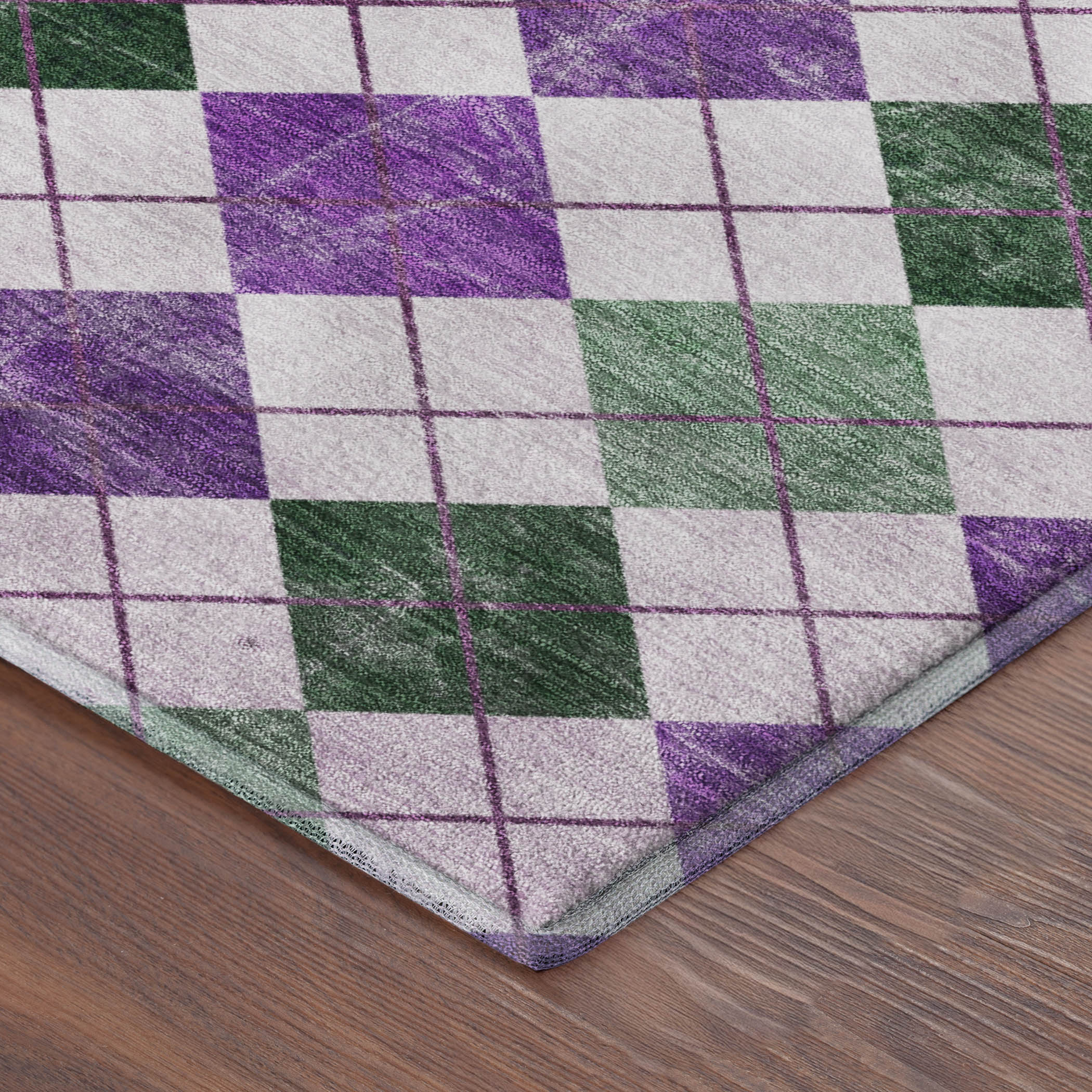 Marrakech Machine Washable Transitional Purple Rug 1'8" x 2'6" #shape_Rectangle