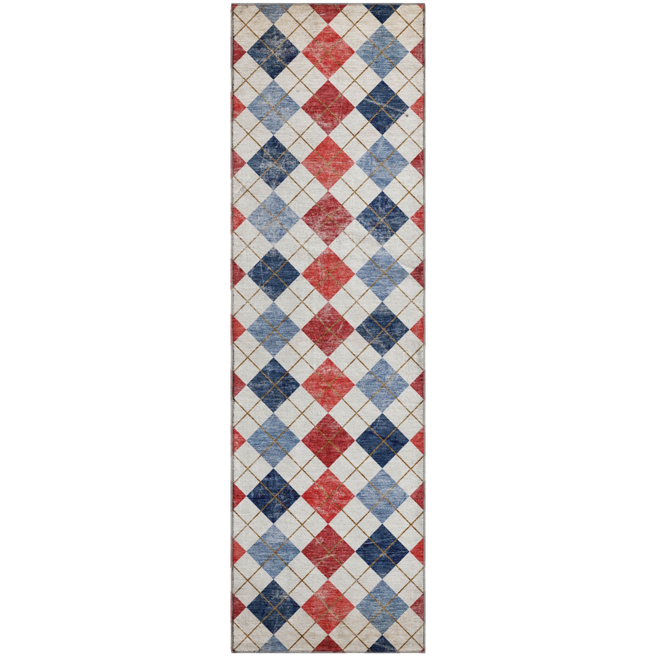 Marrakech Machine Washable Transitional Red Rug 2'3" x 7'6" #shape_Runner