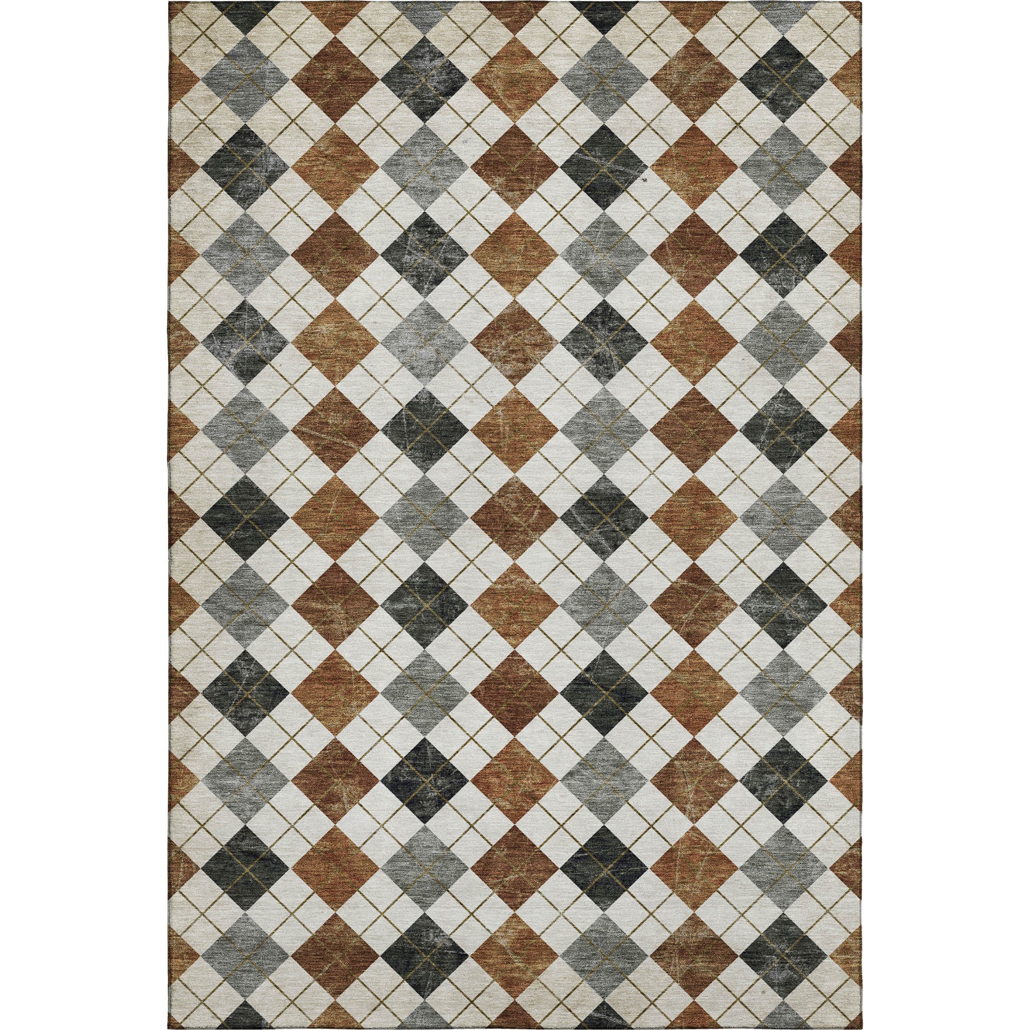 Marrakech Machine Washable Transitional Terracotta Orange Rug 2'6" x 3'10" #shape_Rectangle