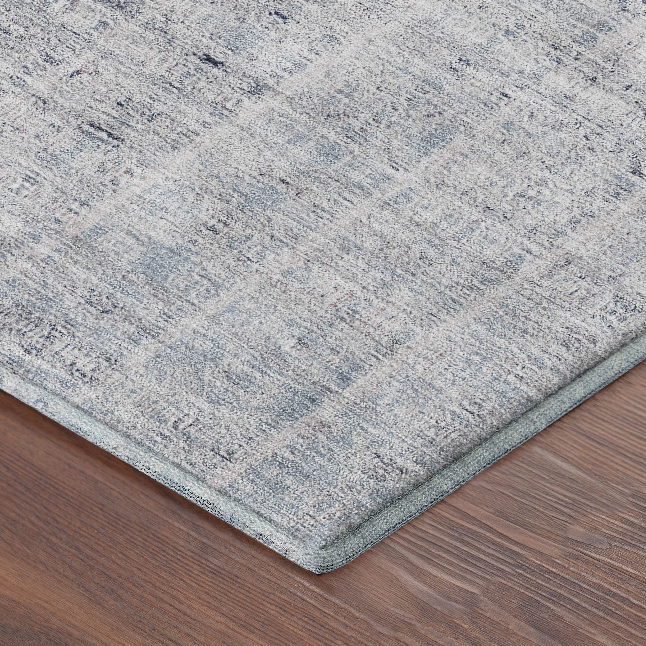 Salzburg Machine Washable Transitional Blue Rug 1'8" x 2'6" #shape_Rectangle