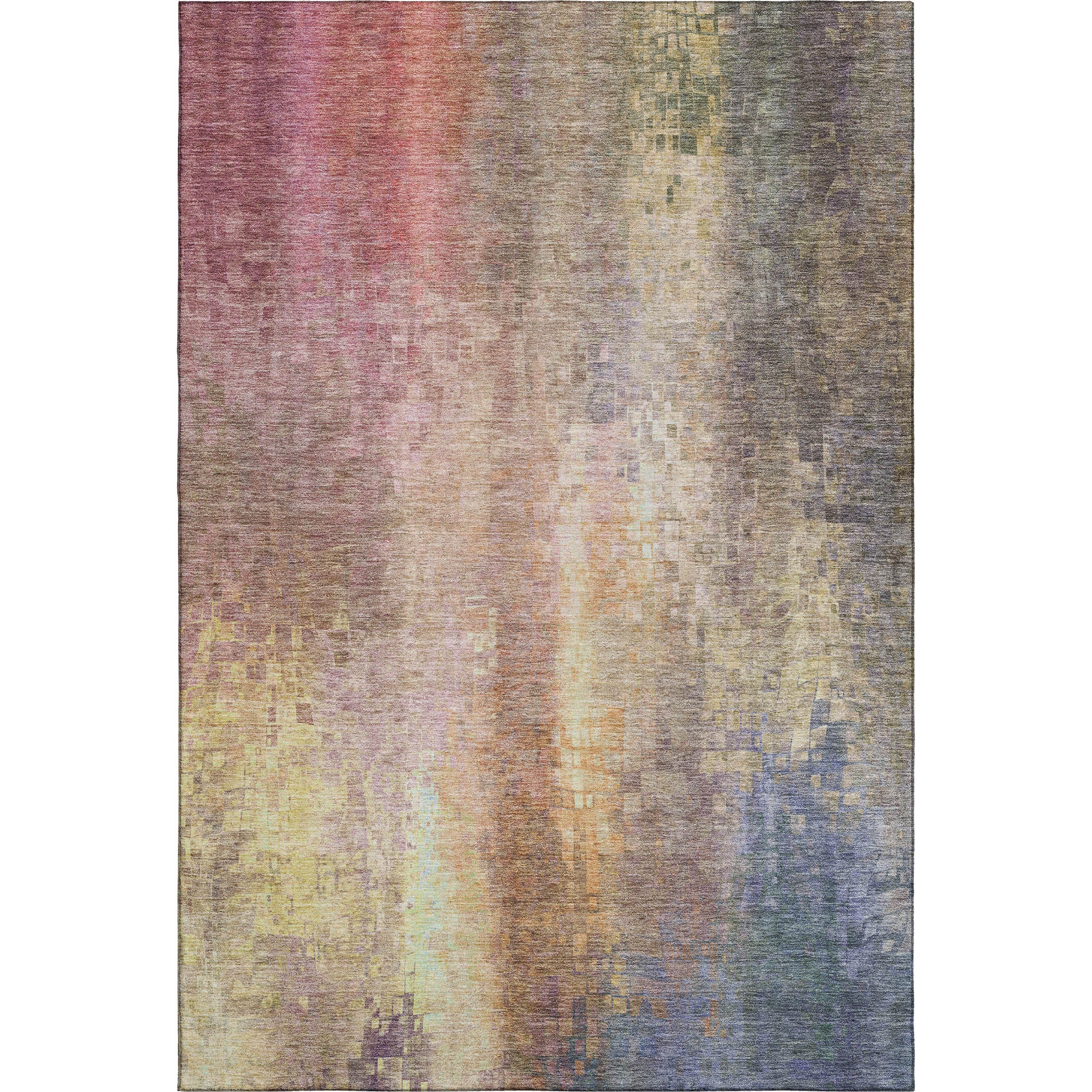 Seoul Machine Washable Transitional Blush Pink Rug 2'6" x 3'10" #shape_Rectangle