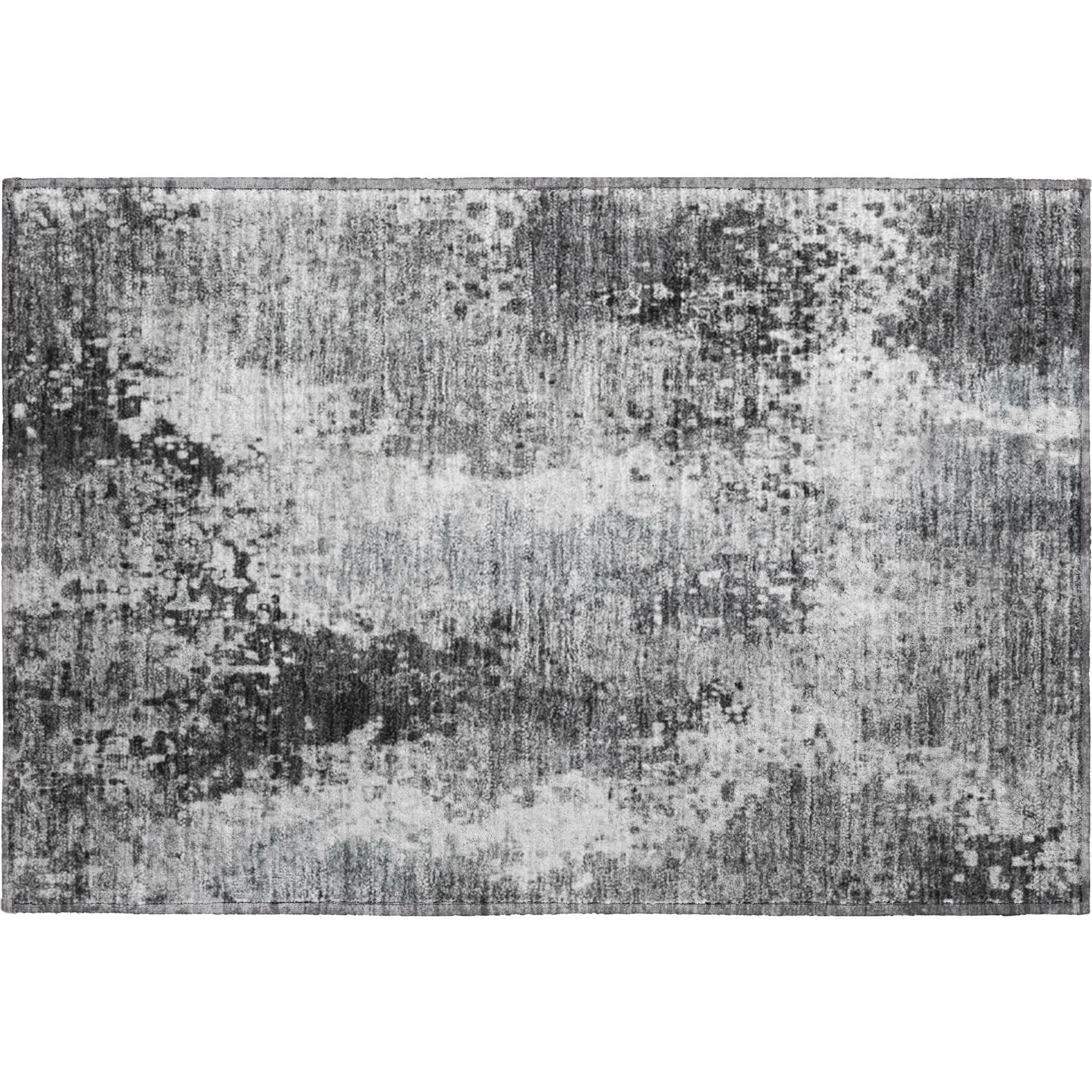 Budapest Machine Washable Transitional Gray Rug 1'8" x 2'6" #shape_Rectangle