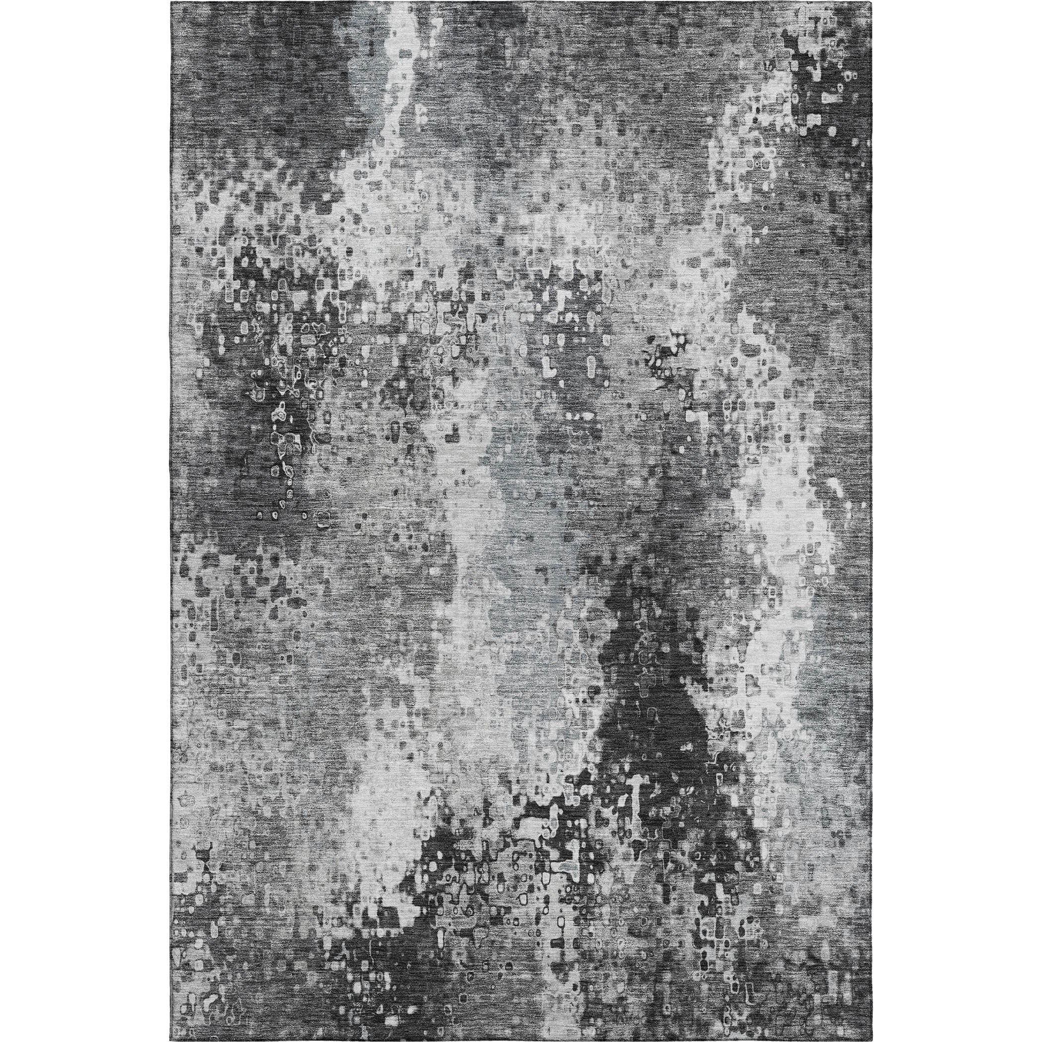 Budapest Machine Washable Transitional Gray Rug 2'6" x 3'10" #shape_Rectangle