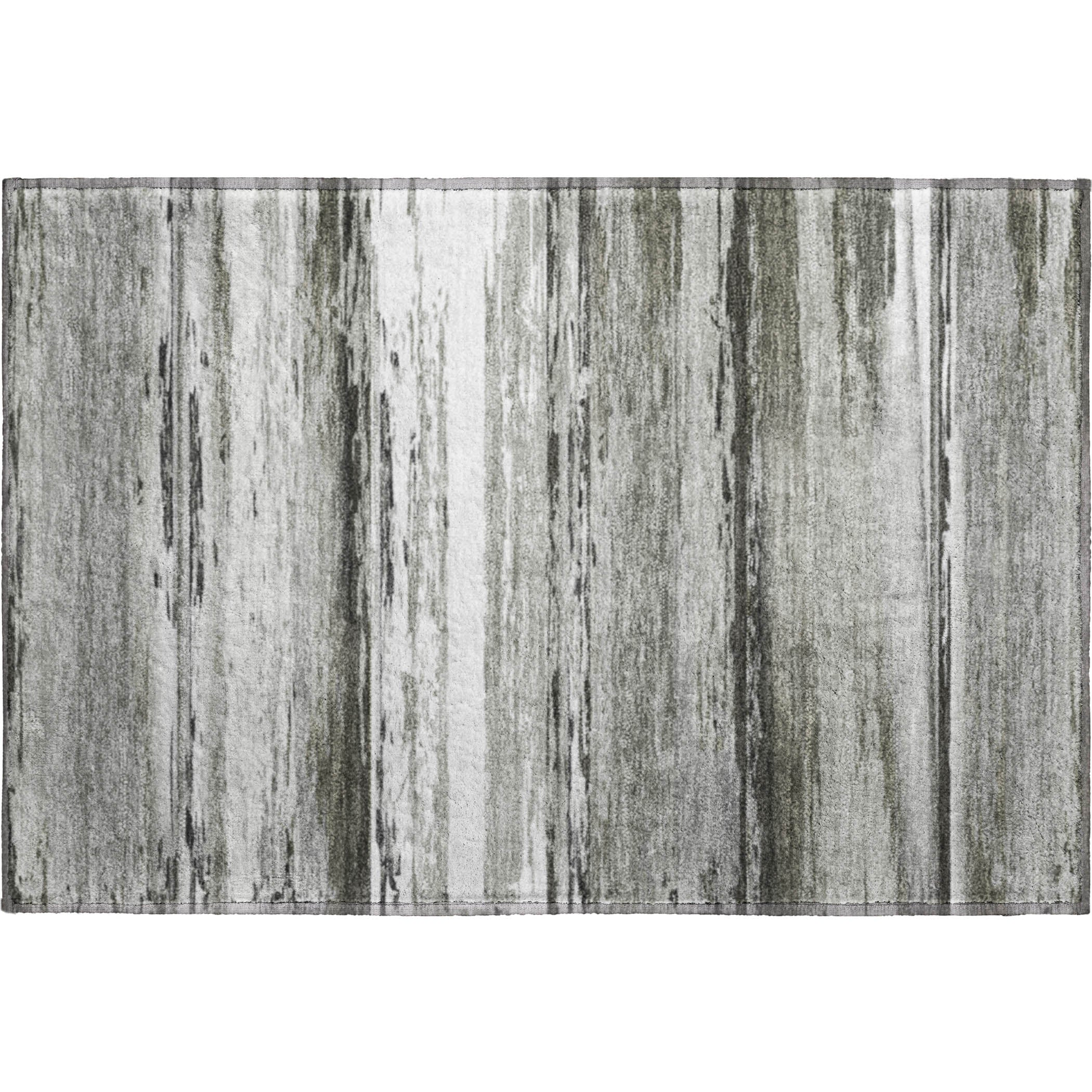 Santorini Machine Washable Transitional Gray Rug 1'8" x 2'6" #shape_Rectangle
