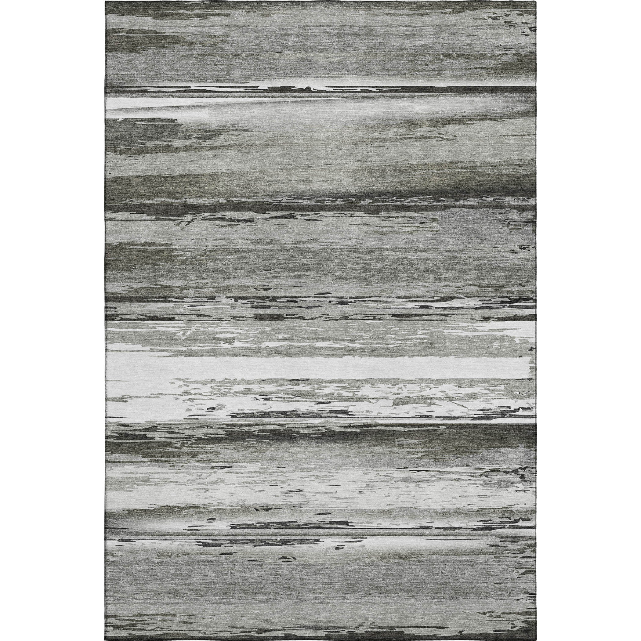 Santorini Machine Washable Transitional Gray Rug 2'6" x 3'10" #shape_Rectangle