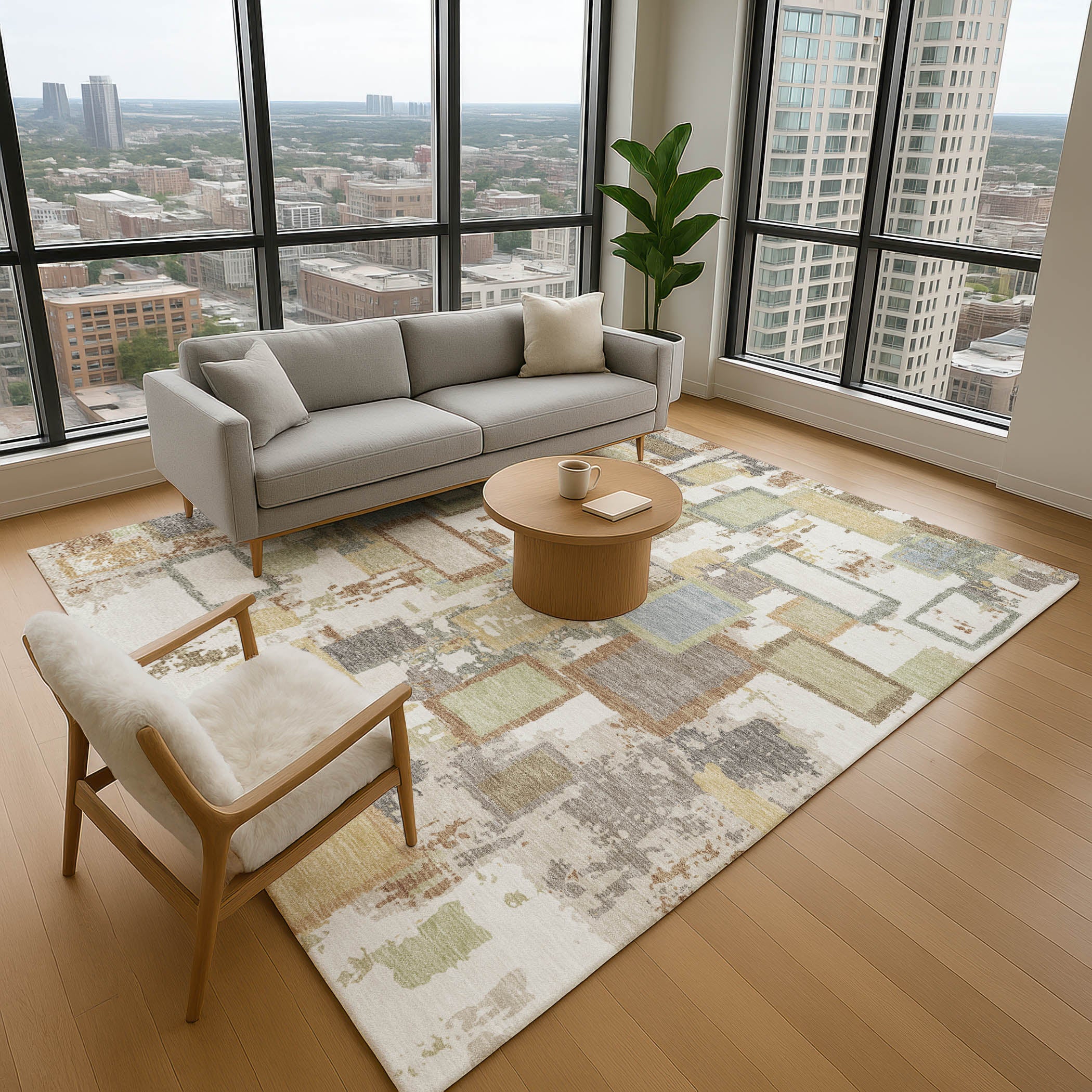Dubrovnik Machine Washable Transitional Ivory Rug 2'6" x 3'10" #shape_Rectangle