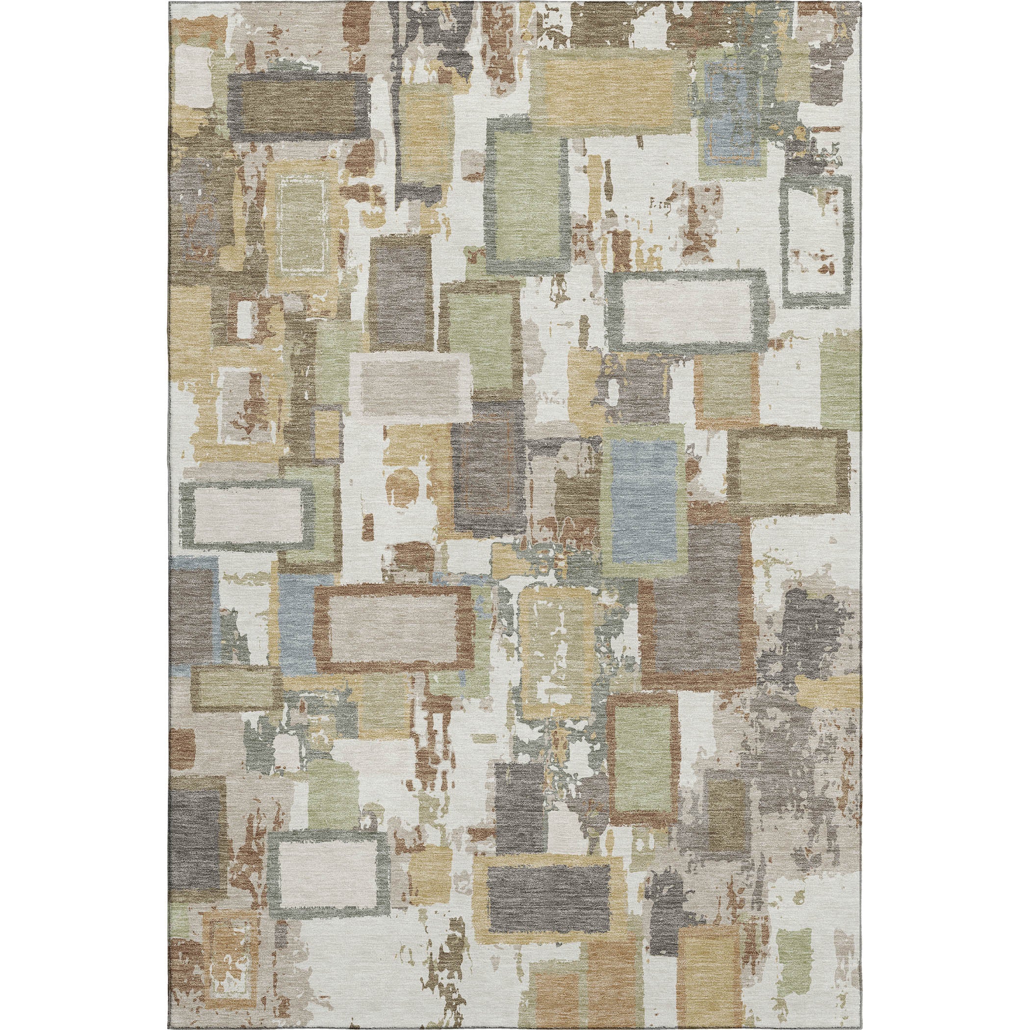 Dubrovnik Machine Washable Transitional Ivory Rug 2'6" x 3'10" #shape_Rectangle
