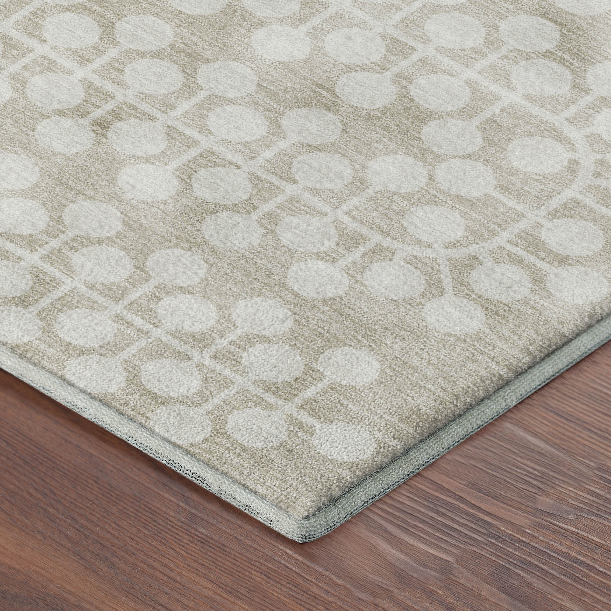 Bergen Machine Washable Transitional Beige Brown Rug 1'8" x 2'6" #shape_Rectangle