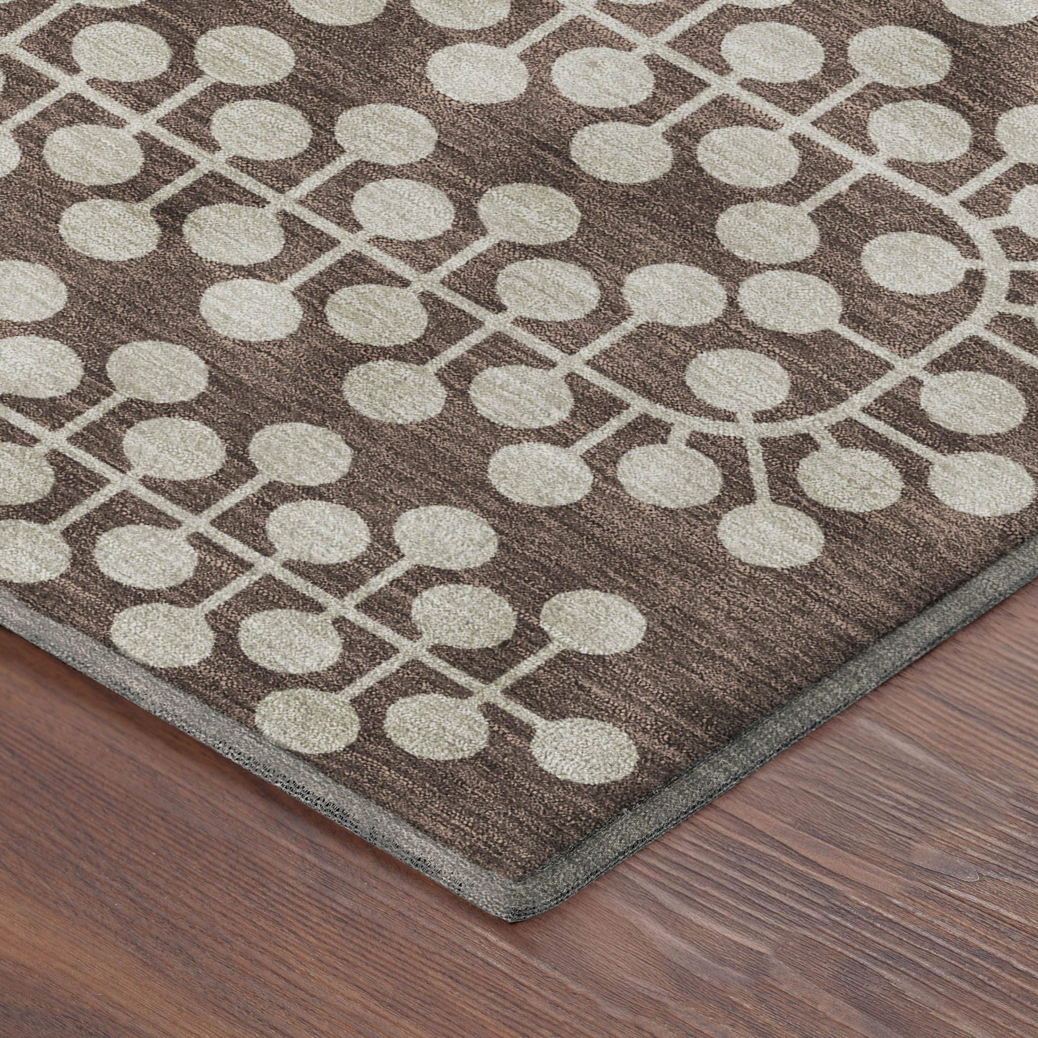 Bergen Machine Washable Transitional Brown Rug 1'8" x 2'6" #shape_Rectangle