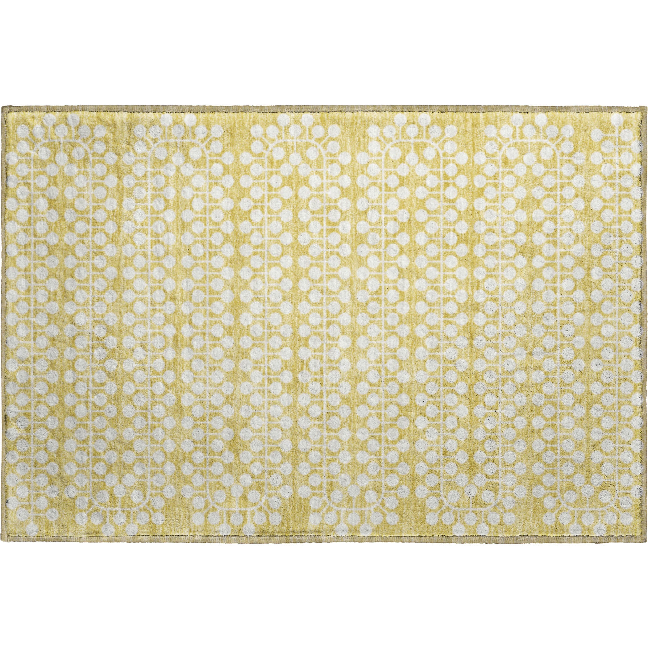Bergen Machine Washable Transitional Gold Rug 1'8" x 2'6" #shape_Rectangle