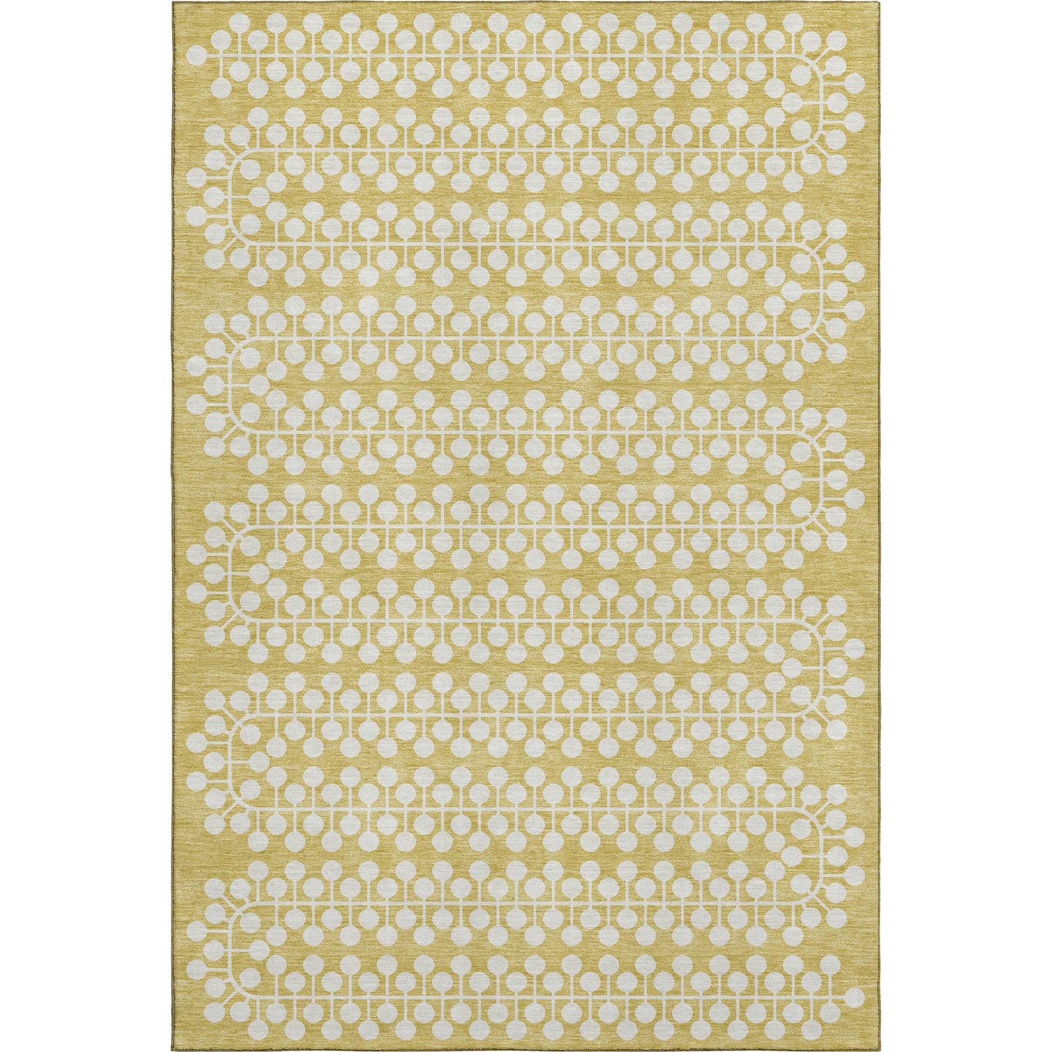 Bergen Machine Washable Transitional Gold Rug 2'6" x 3'10" #shape_Rectangle