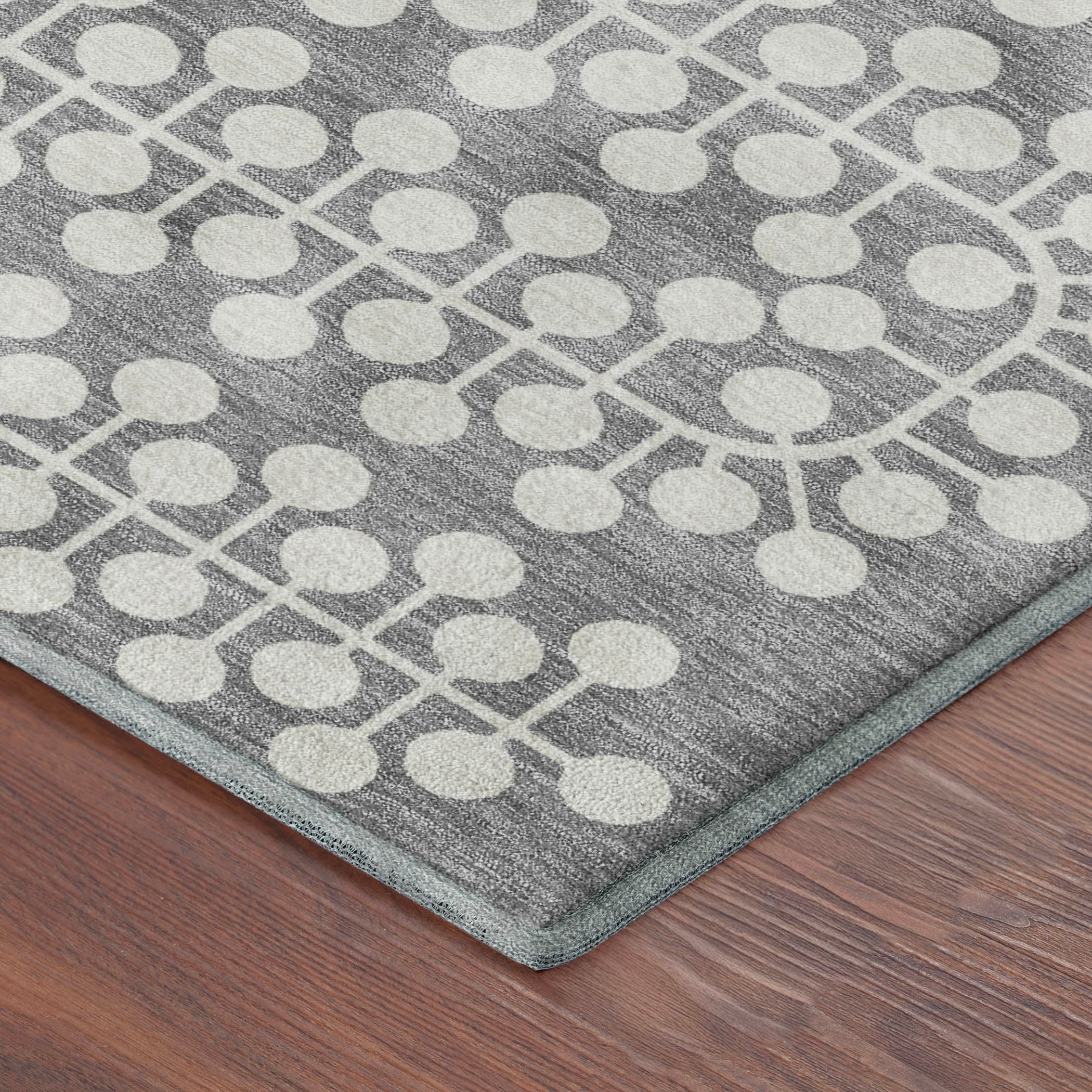 Bergen Machine Washable Transitional Gray Rug 1'8" x 2'6" #shape_Rectangle