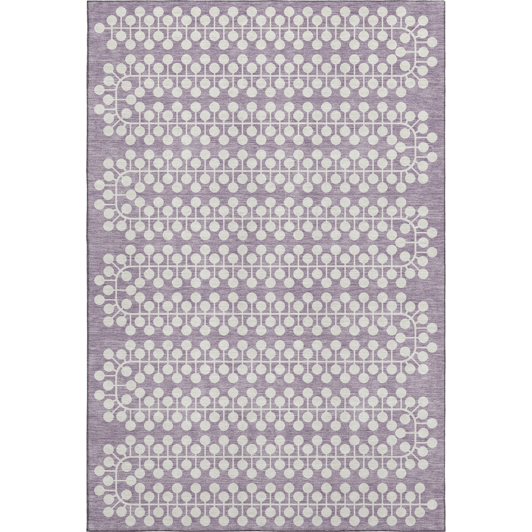 Bergen Machine Washable Transitional Lavender Purple Rug 2'6" x 3'10" #shape_Rectangle