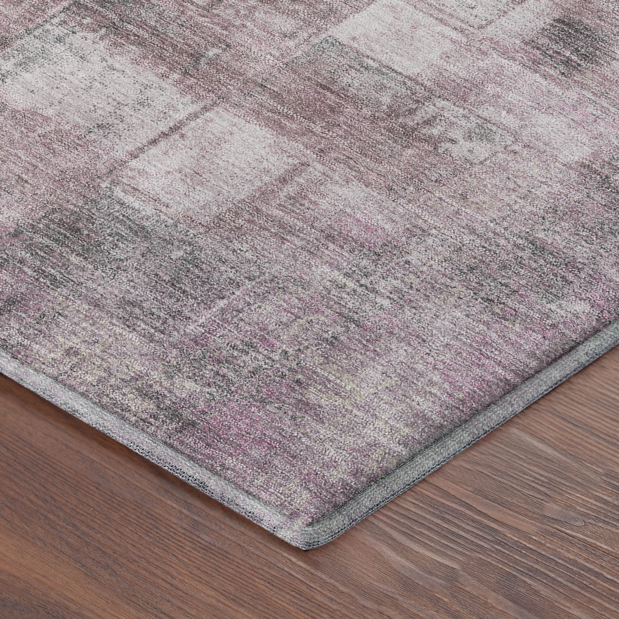 Bogota Machine Washable Transitional Blush Pink Rug 1'8" x 2'6" #shape_Rectangle
