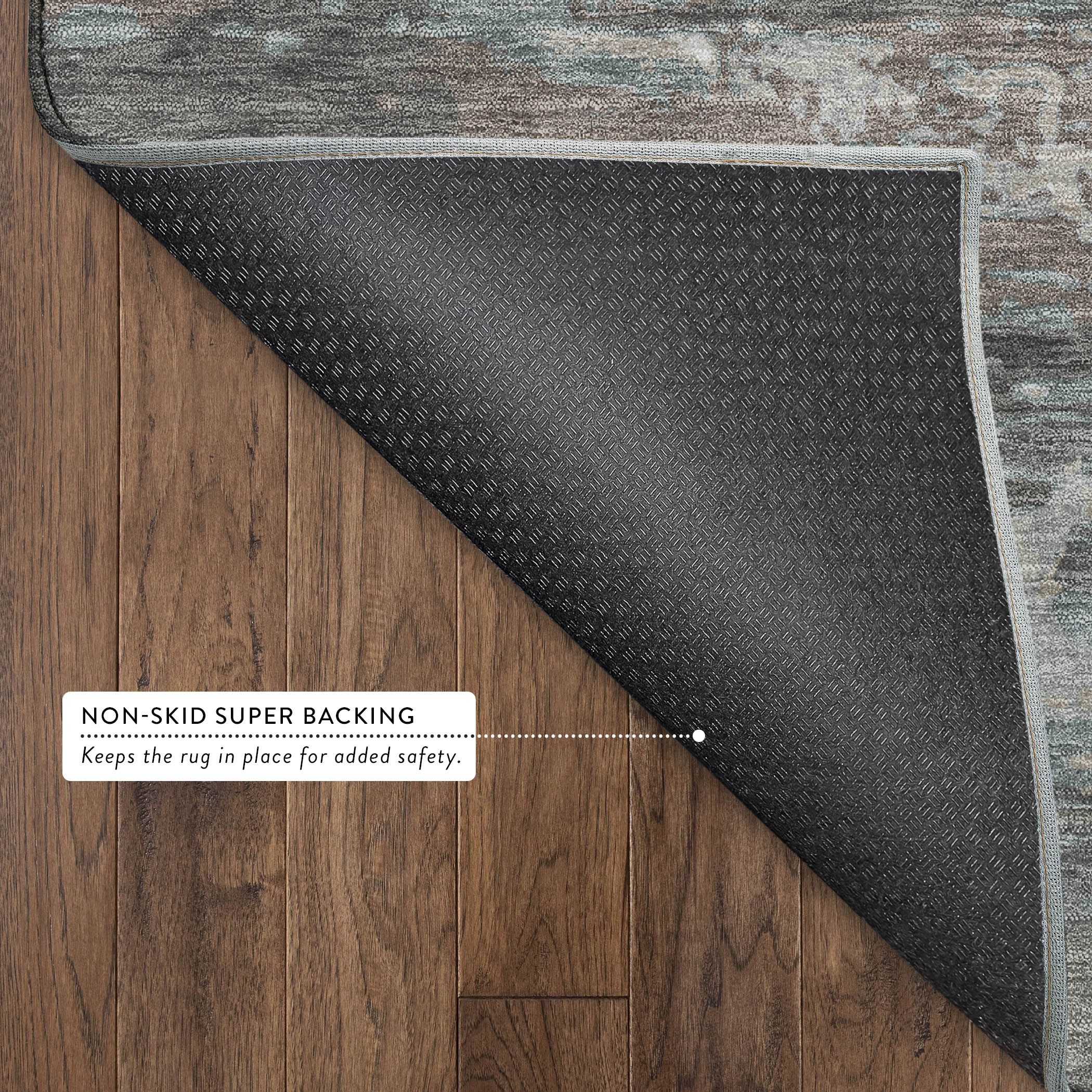 Cusco Machine Washable Transitional Taupe Brown Rug 1'8" x 2'6" #shape_Rectangle