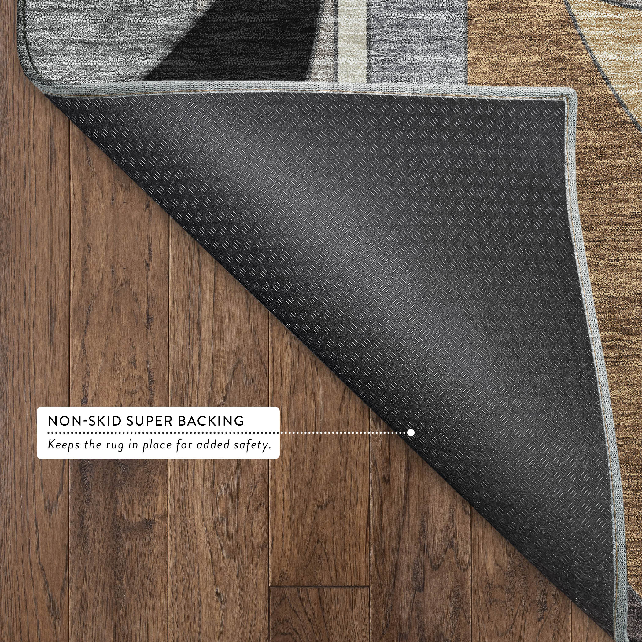 Vienna Machine Washable Transitional Gray Rug 1'8" x 2'6" #shape_Rectangle