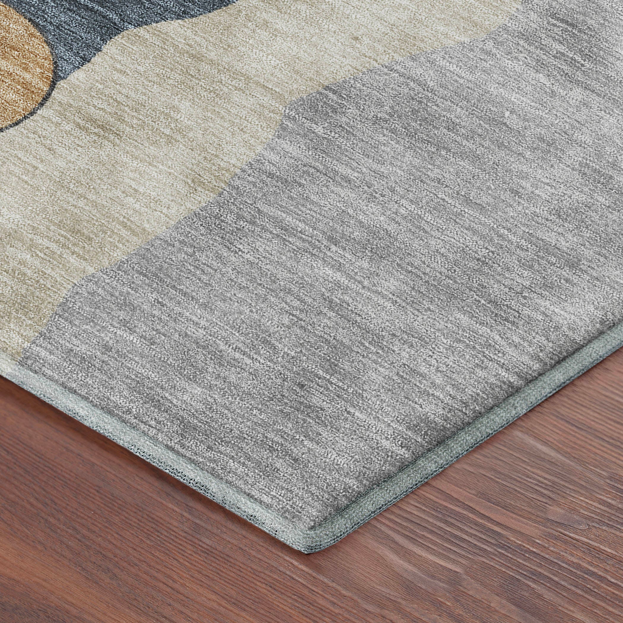 Vienna Machine Washable Transitional Gray Rug 1'8" x 2'6" #shape_Rectangle