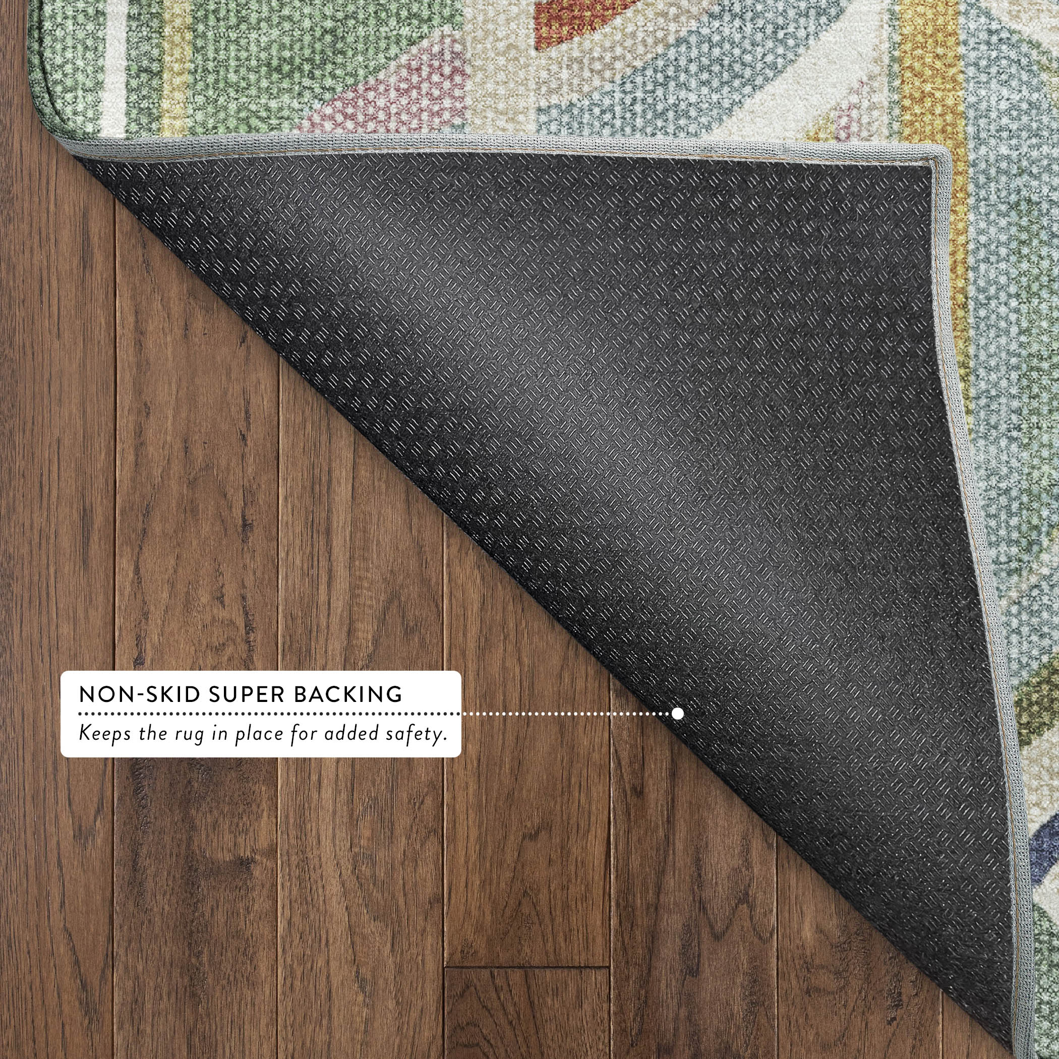 Split Machine Washable Transitional Sage Green Rug 1'8" x 2'6" #shape_Rectangle