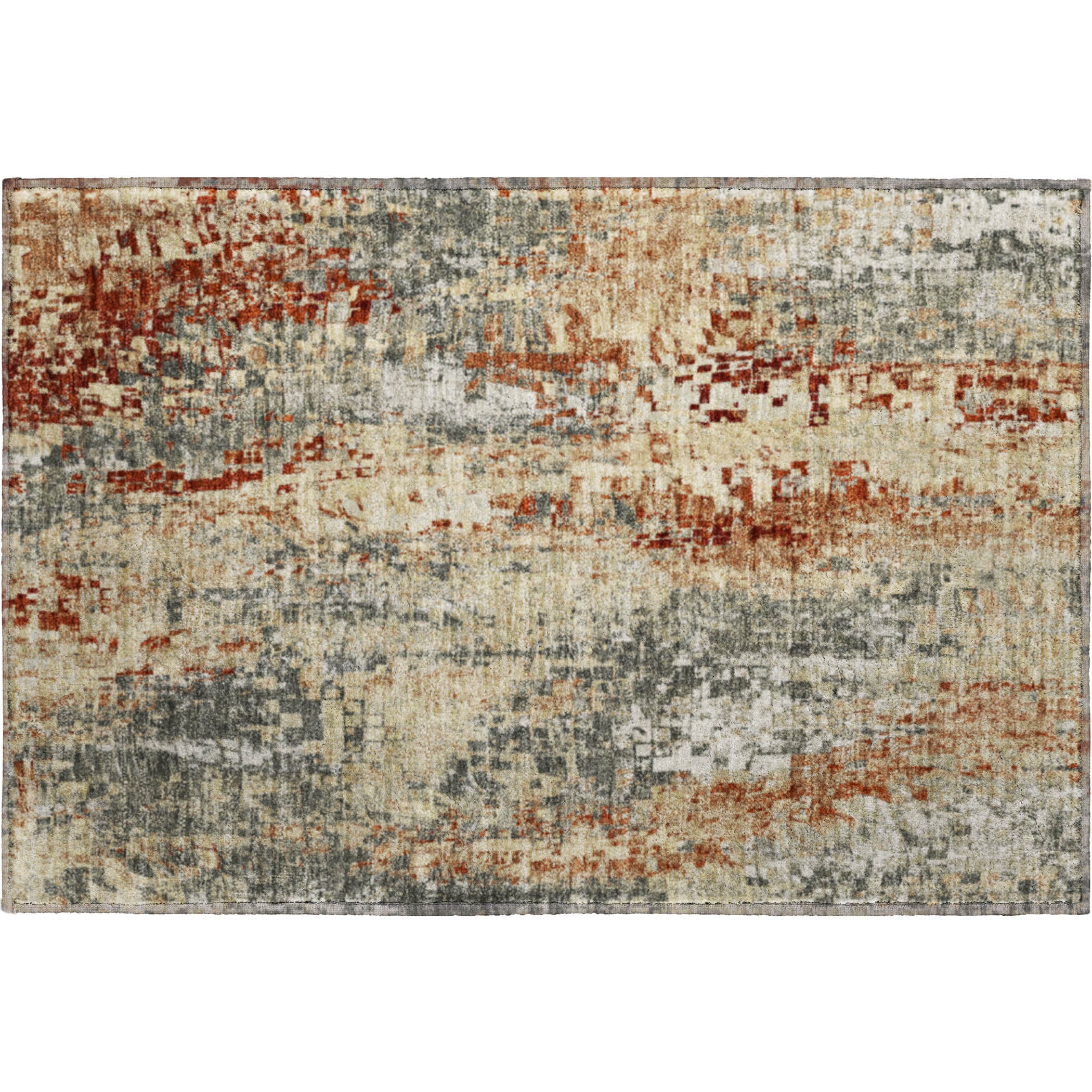 Lima Machine Washable Transitional Pewter Gray Rug 1'8" x 2'6" #shape_Rectangle