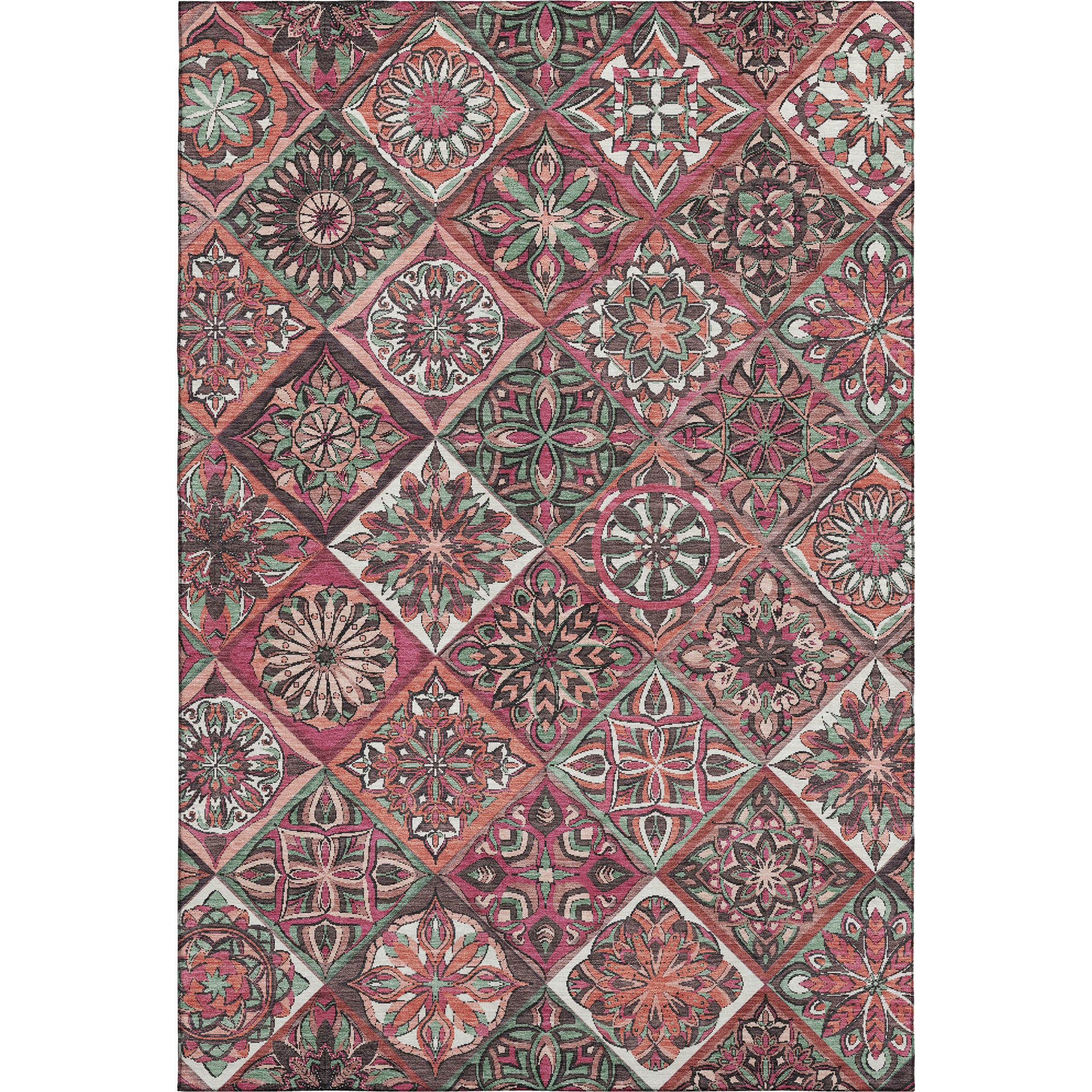 Tallinn Machine Washable Transitional Blush Pink Rug 2'6" x 3'10" #shape_Rectangle