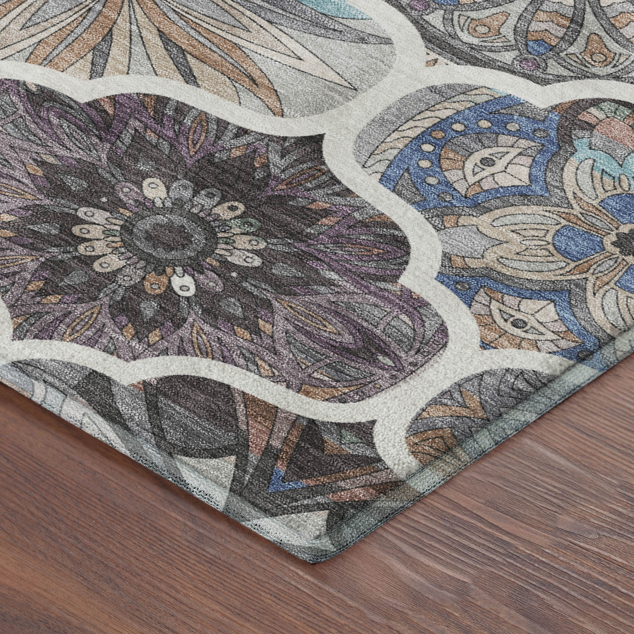 Montevideo Machine Washable Transitional Gray Rug 1'8" x 2'6" #shape_Rectangle