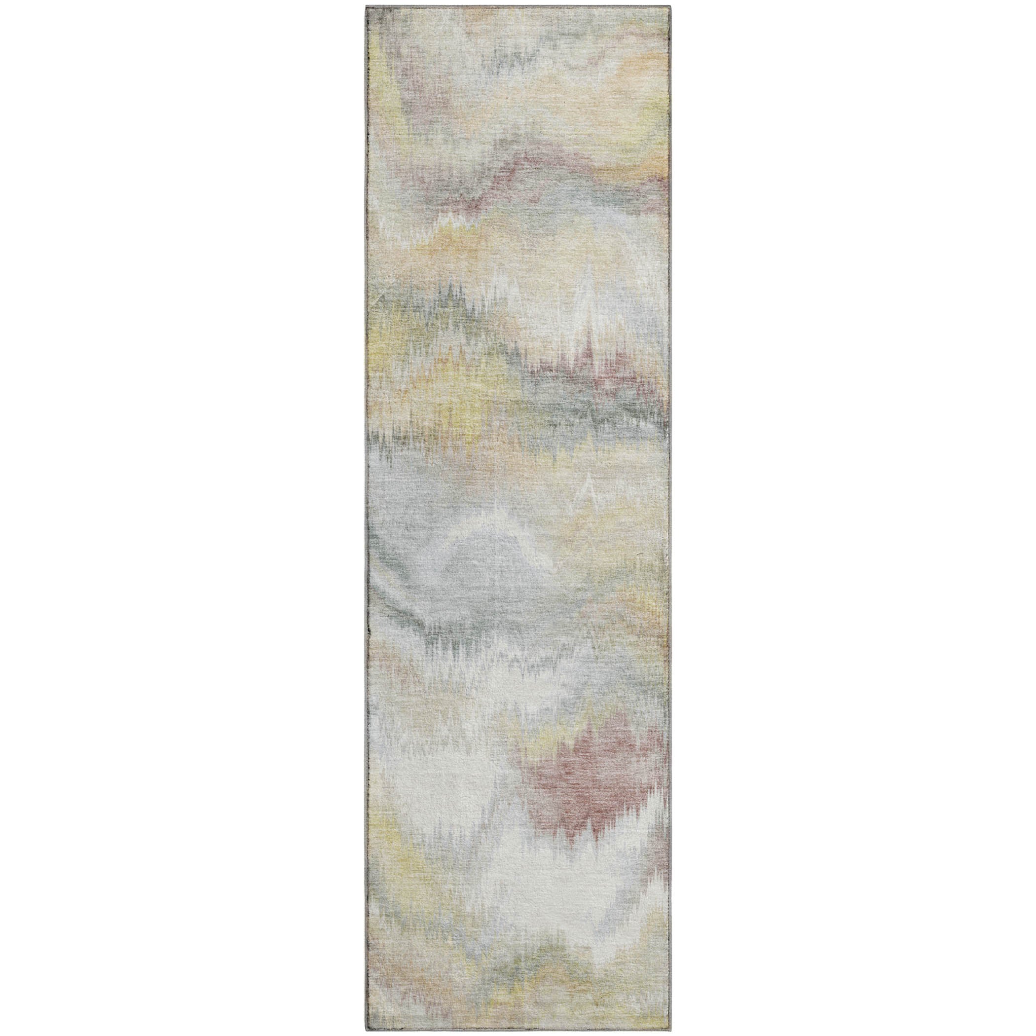 Sintra Machine Washable Transitional Beige Brown Rug 2'3" x 7'6" #shape_Runner