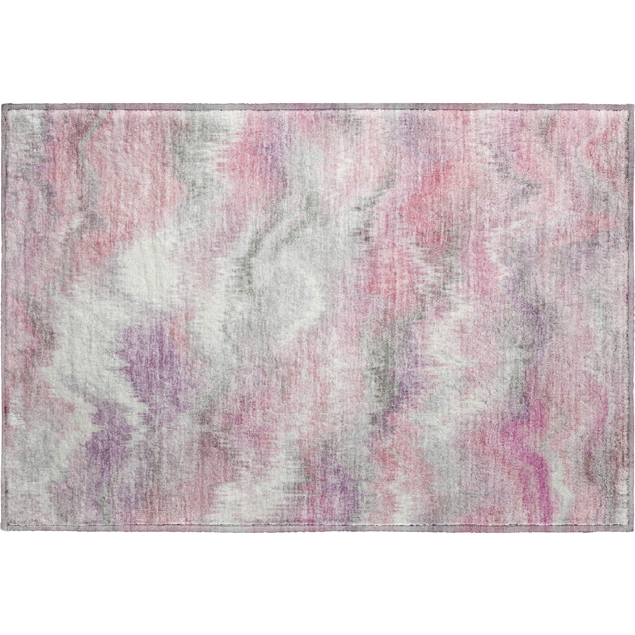 Sintra Machine Washable Transitional Blush Pink Rug 1'8" x 2'6" #shape_Rectangle