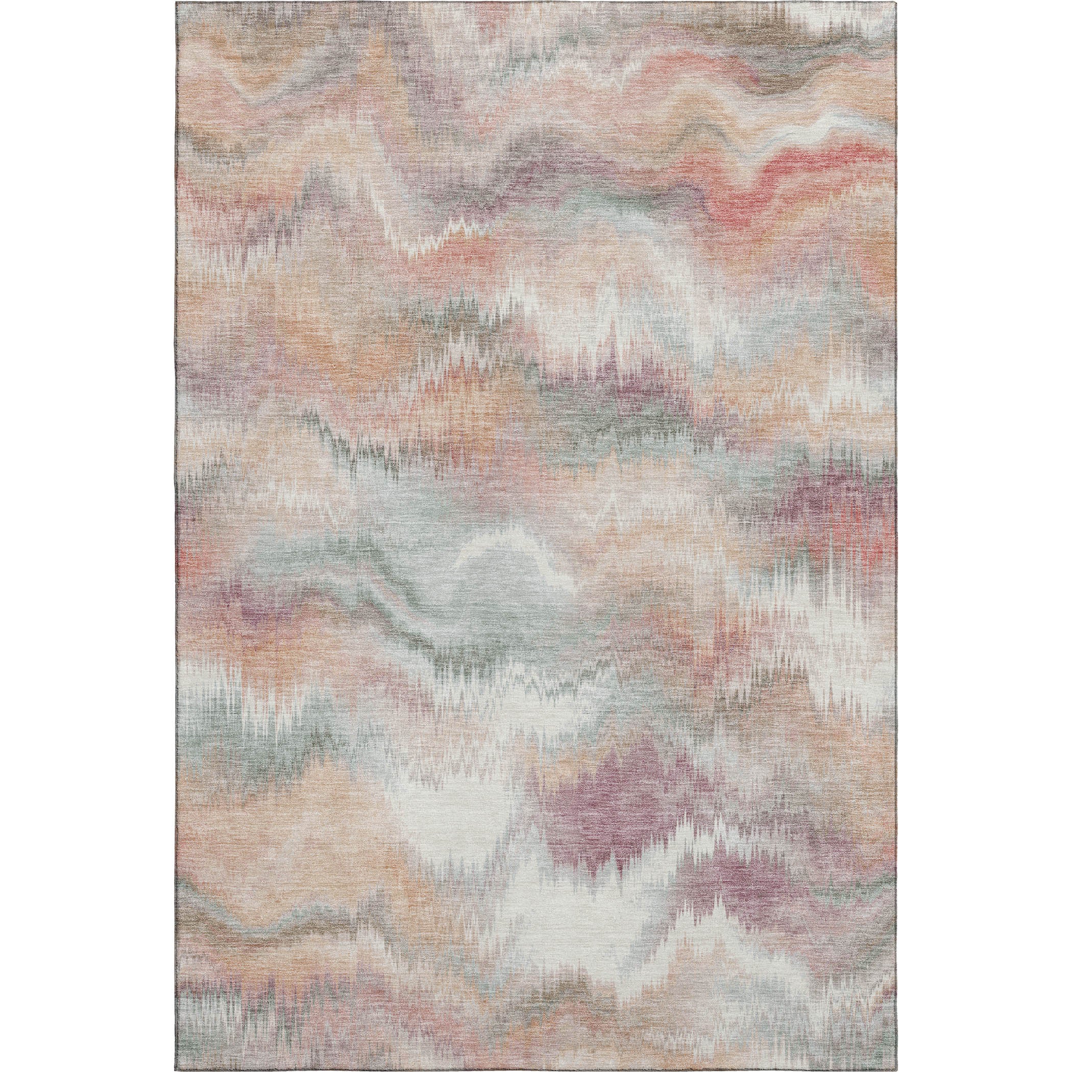 Sintra Machine Washable Transitional Peach Orange Rug 2'6" x 3'10" #shape_Rectangle