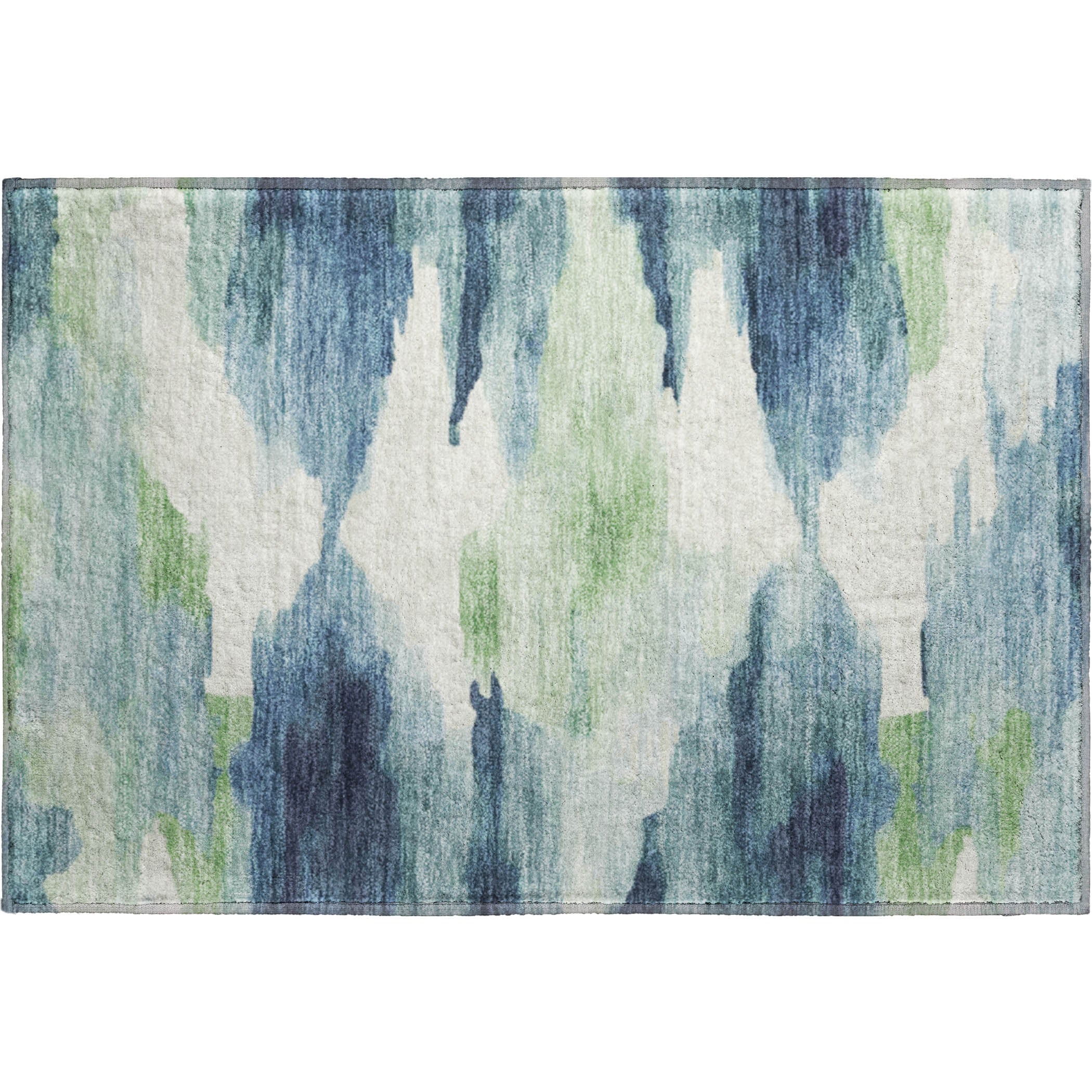 Dubrovnik Machine Washable Transitional Blue Rug 1'8" x 2'6" #shape_Rectangle