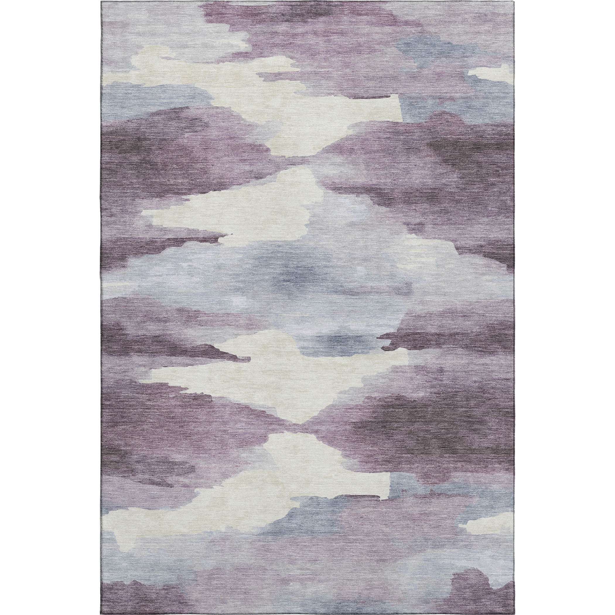 Dubrovnik Machine Washable Transitional Plum Purple Rug 2'6" x 3'10" #shape_Rectangle