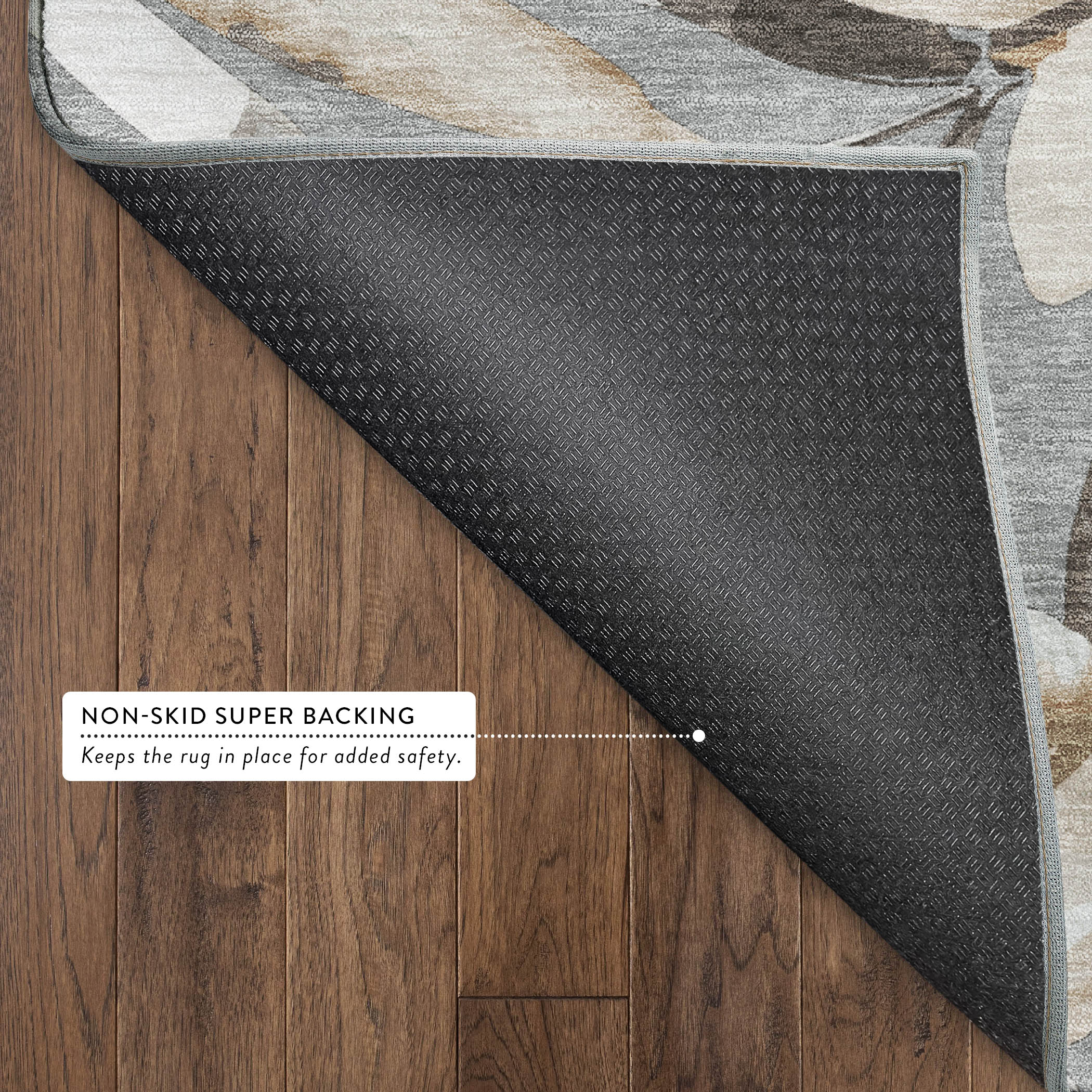 Nairobi Machine Washable Transitional Gray Rug 1'8" x 2'6" #shape_Rectangle