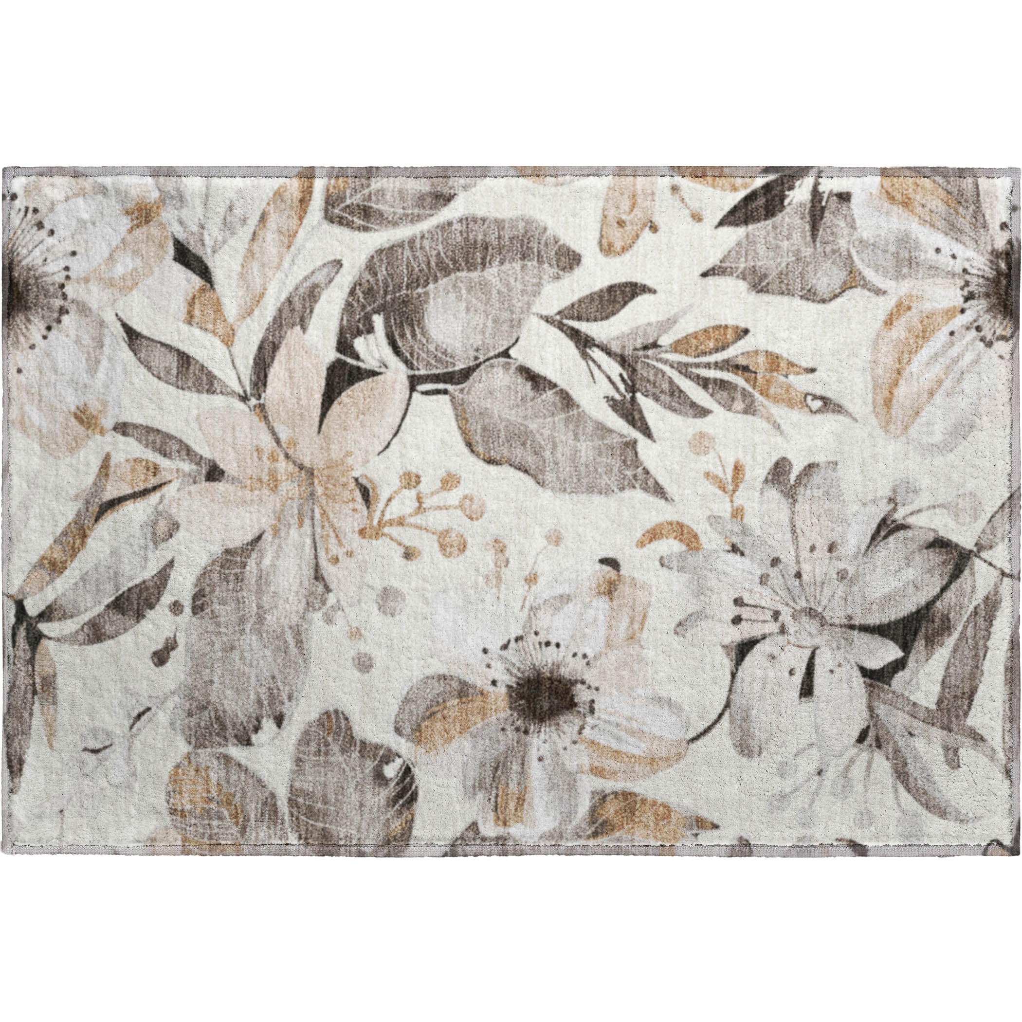 Nairobi Machine Washable Transitional Ivory Rug 1'8" x 2'6" #shape_Rectangle