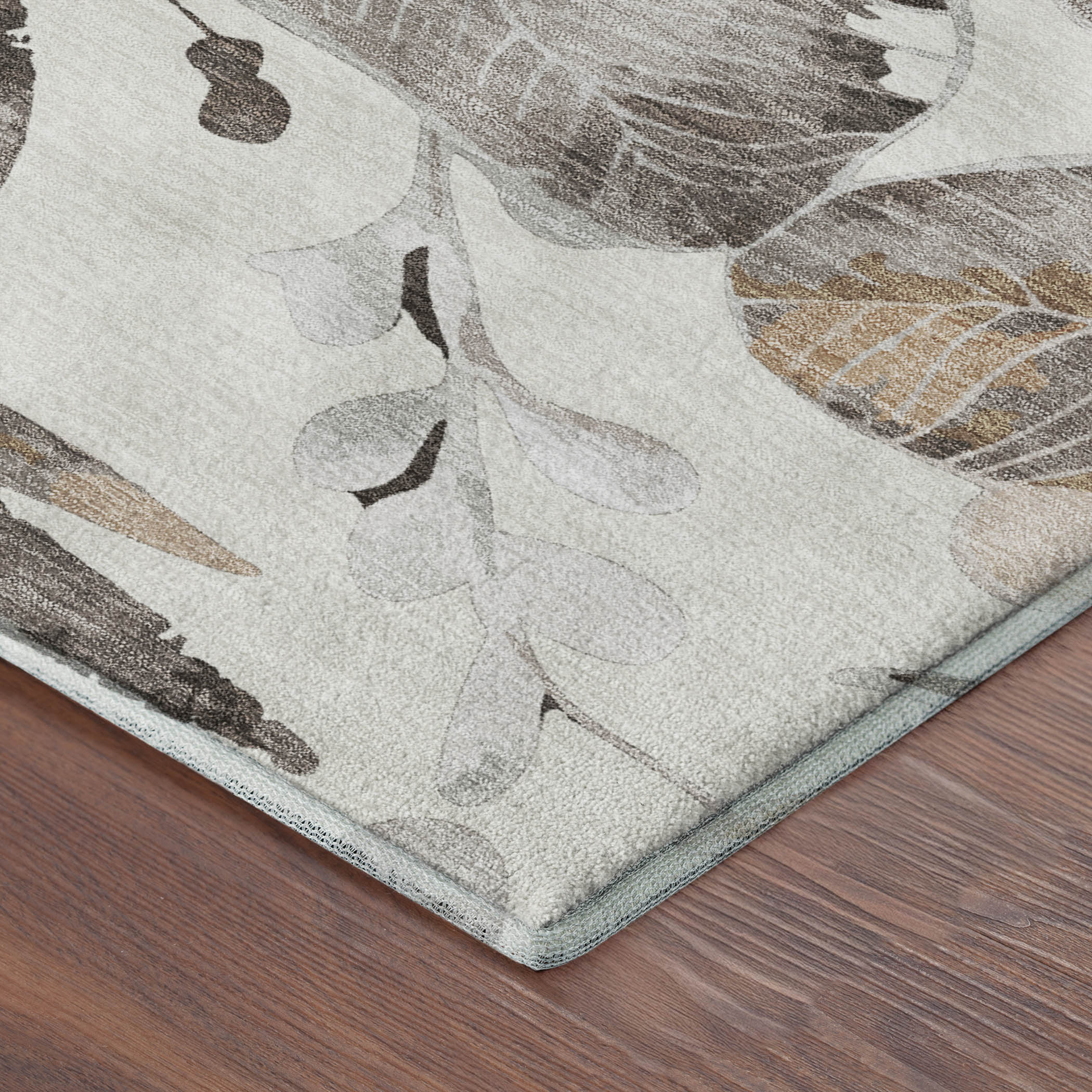 Nairobi Machine Washable Transitional Ivory Rug 1'8" x 2'6" #shape_Rectangle