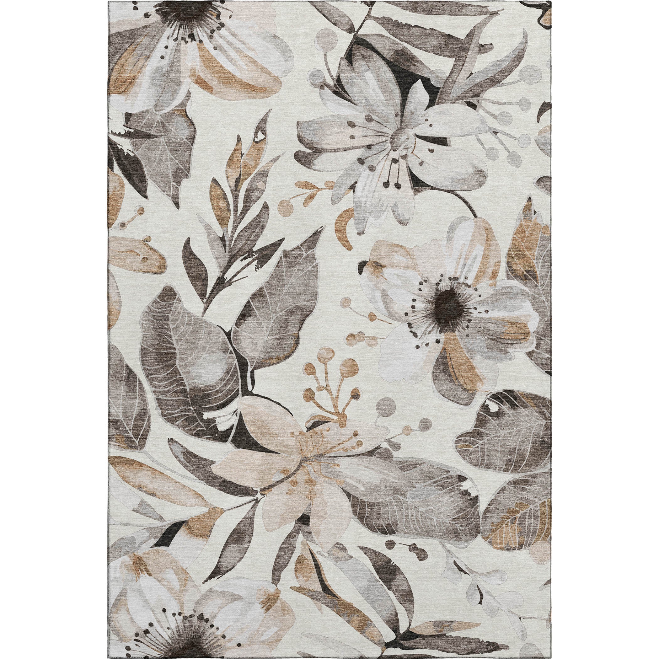 Nairobi Machine Washable Transitional Ivory Rug 2'6" x 3'10" #shape_Rectangle