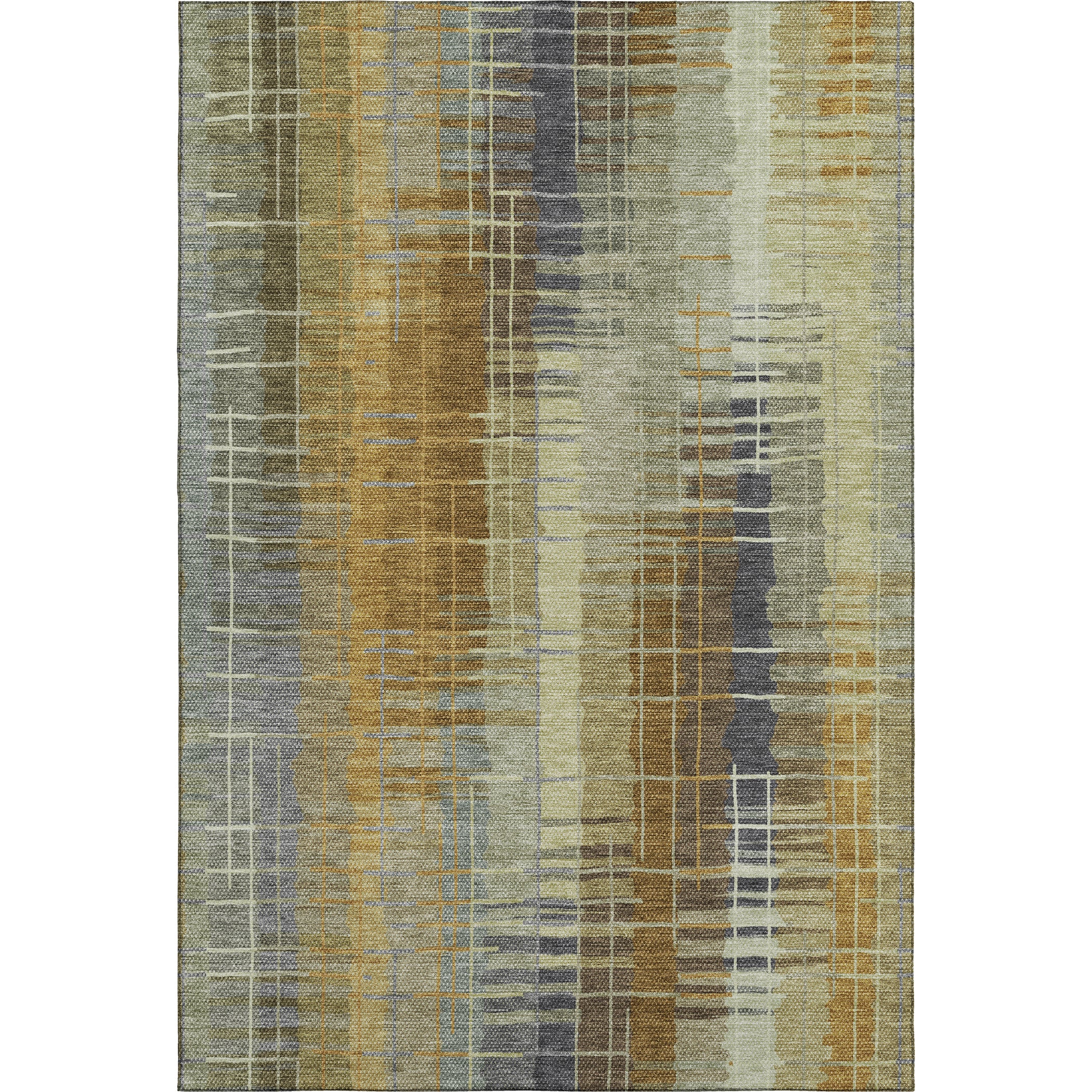 Seoul Machine Washable Transitional Aloe Green Rug 2'6" x 3'10" #shape_Rectangle