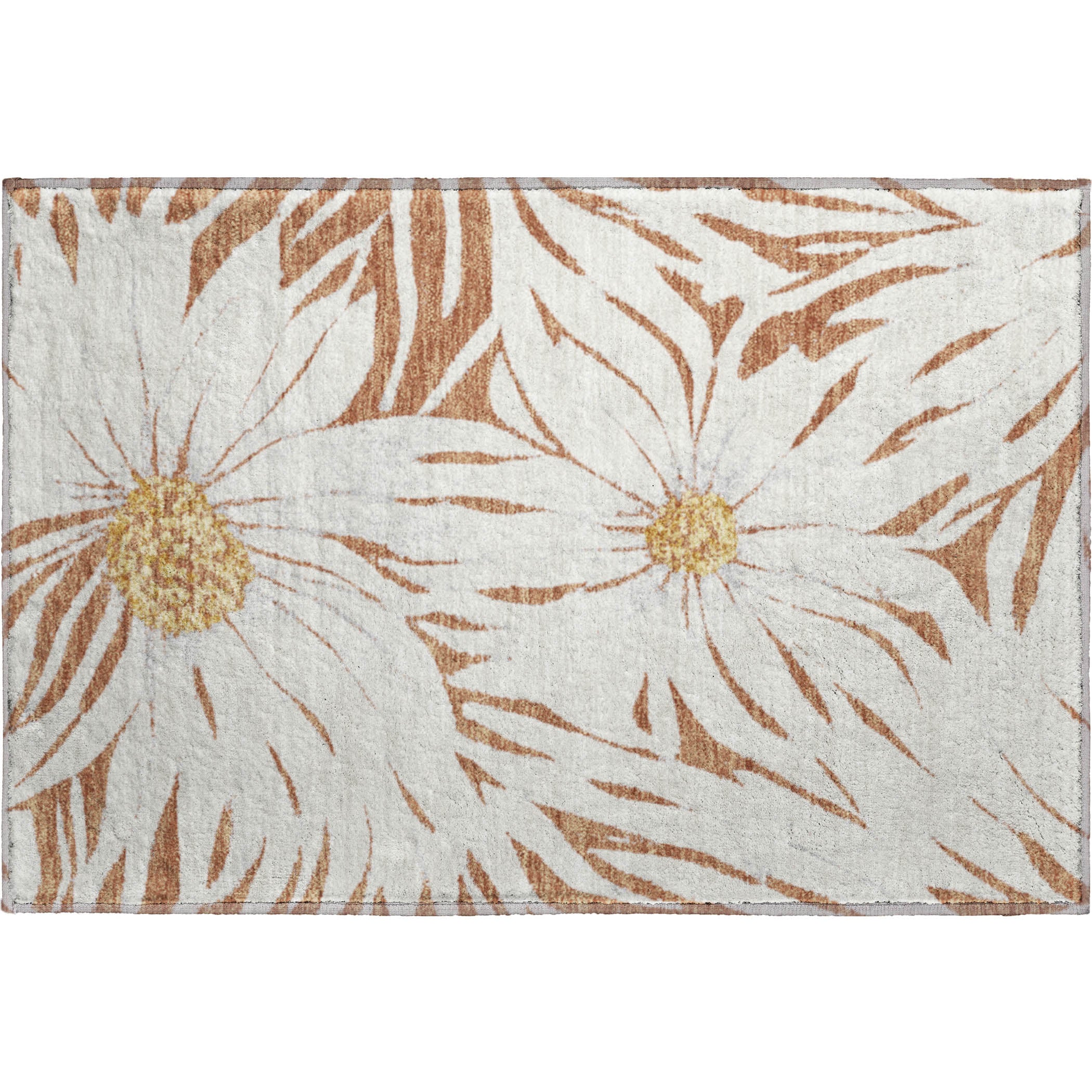 Salzburg Machine Washable Transitional Copper Orange Rug 1'8" x 2'6" #shape_Rectangle