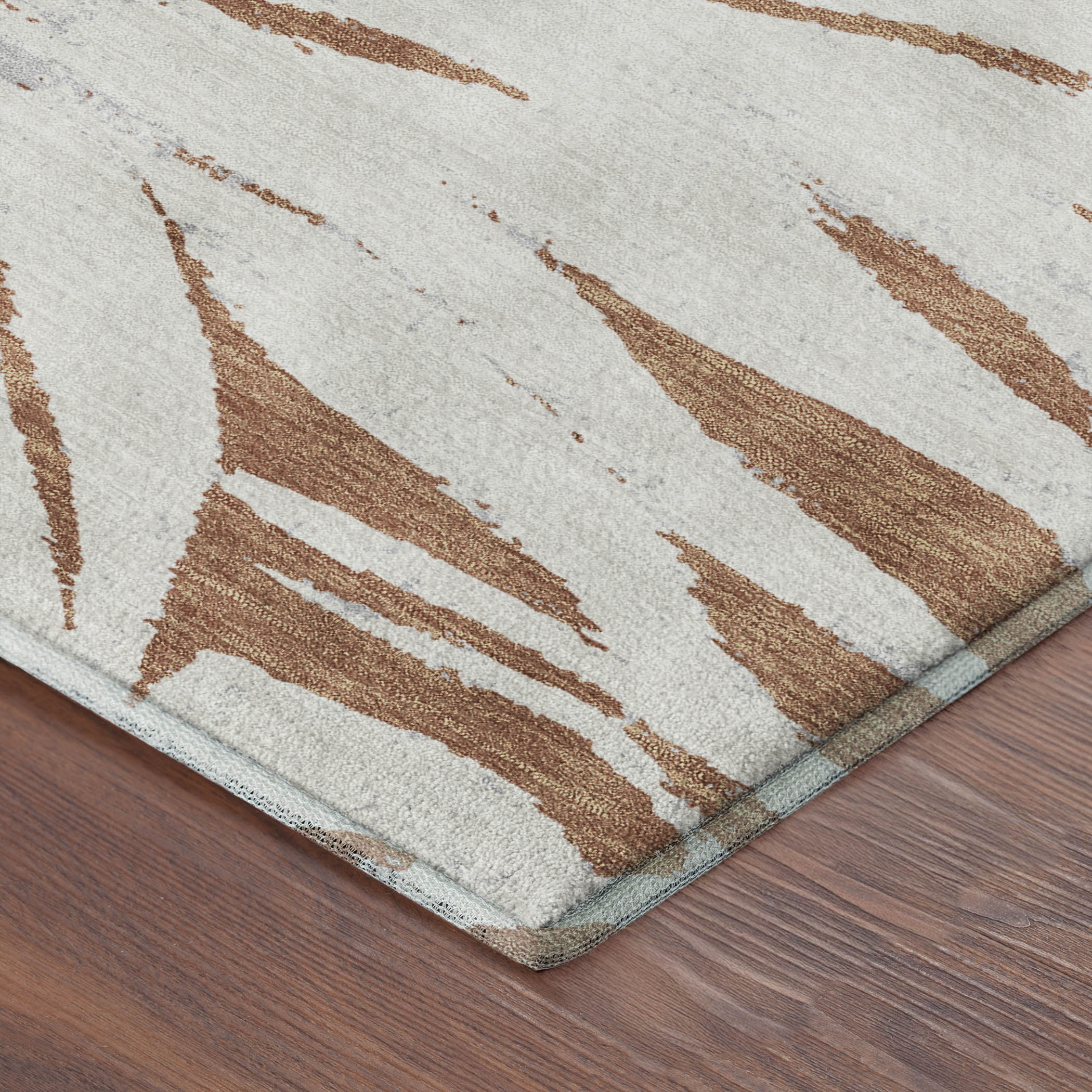 Salzburg Machine Washable Transitional Copper Orange Rug 1'8" x 2'6" #shape_Rectangle