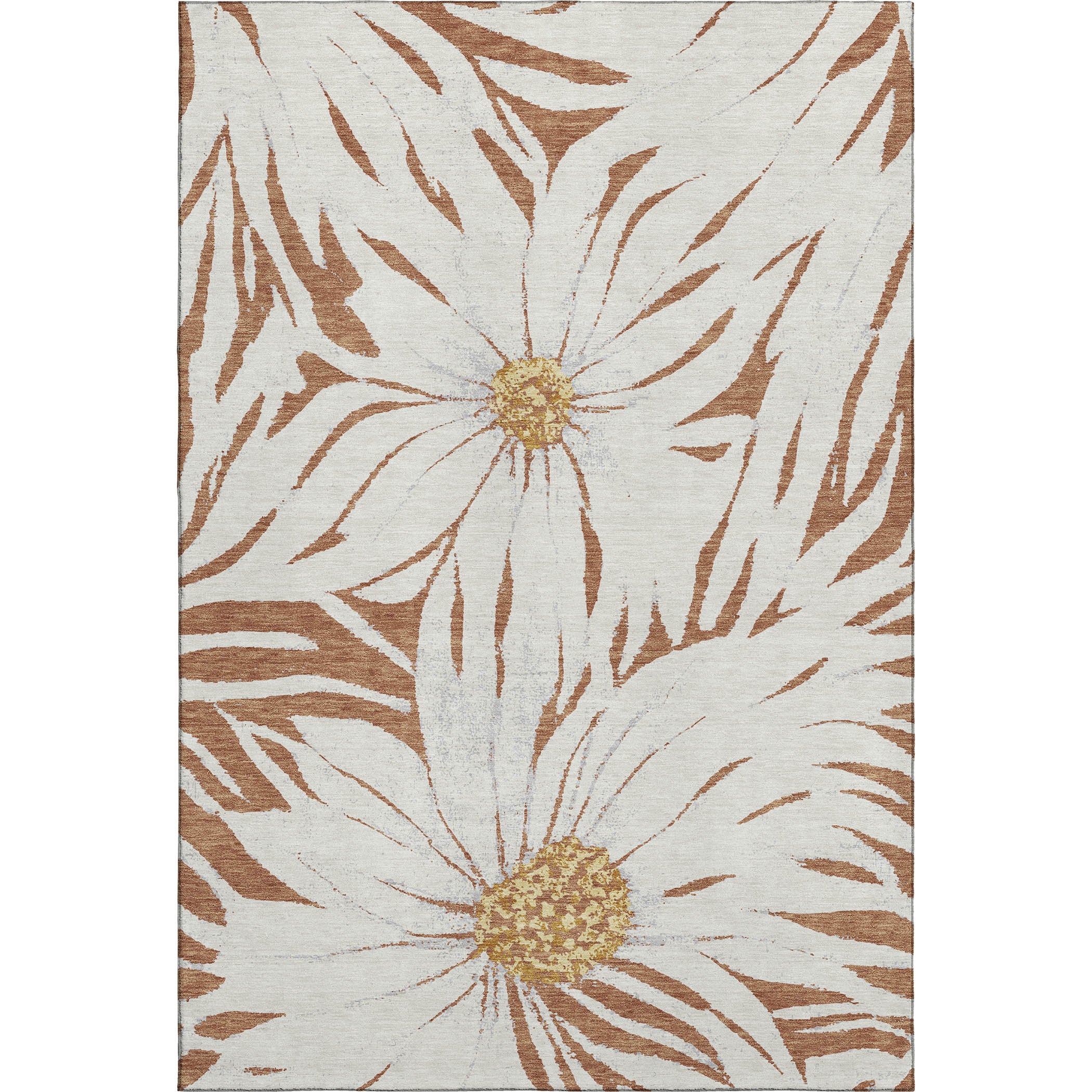 Salzburg Machine Washable Transitional Copper Orange Rug 2'6" x 3'10" #shape_Rectangle
