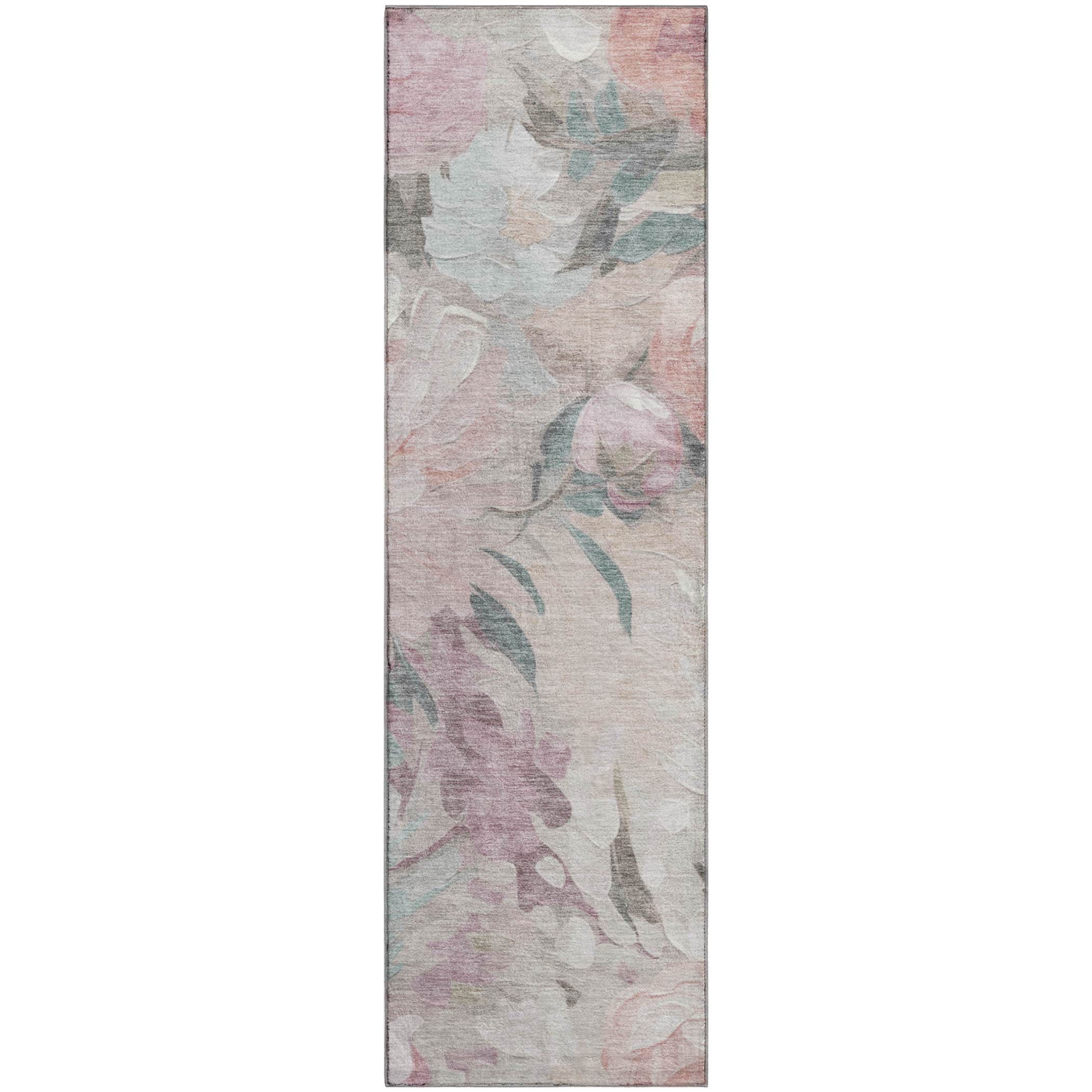 Kotor Machine Washable Transitional Beige Brown Rug 2'3" x 7'6" #shape_Runner