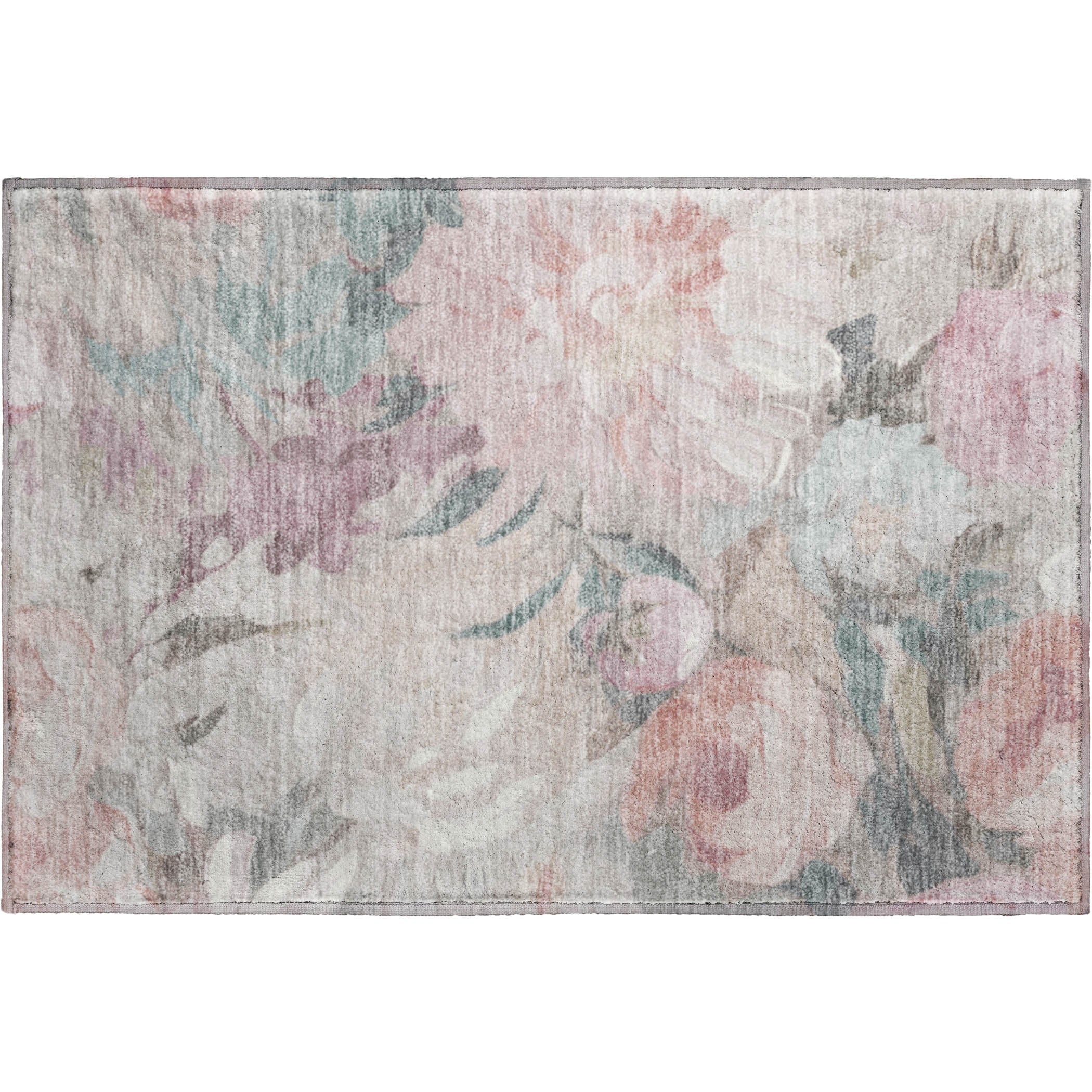 Kotor Machine Washable Transitional Beige Brown Rug 1'8" x 2'6" #shape_Rectangle